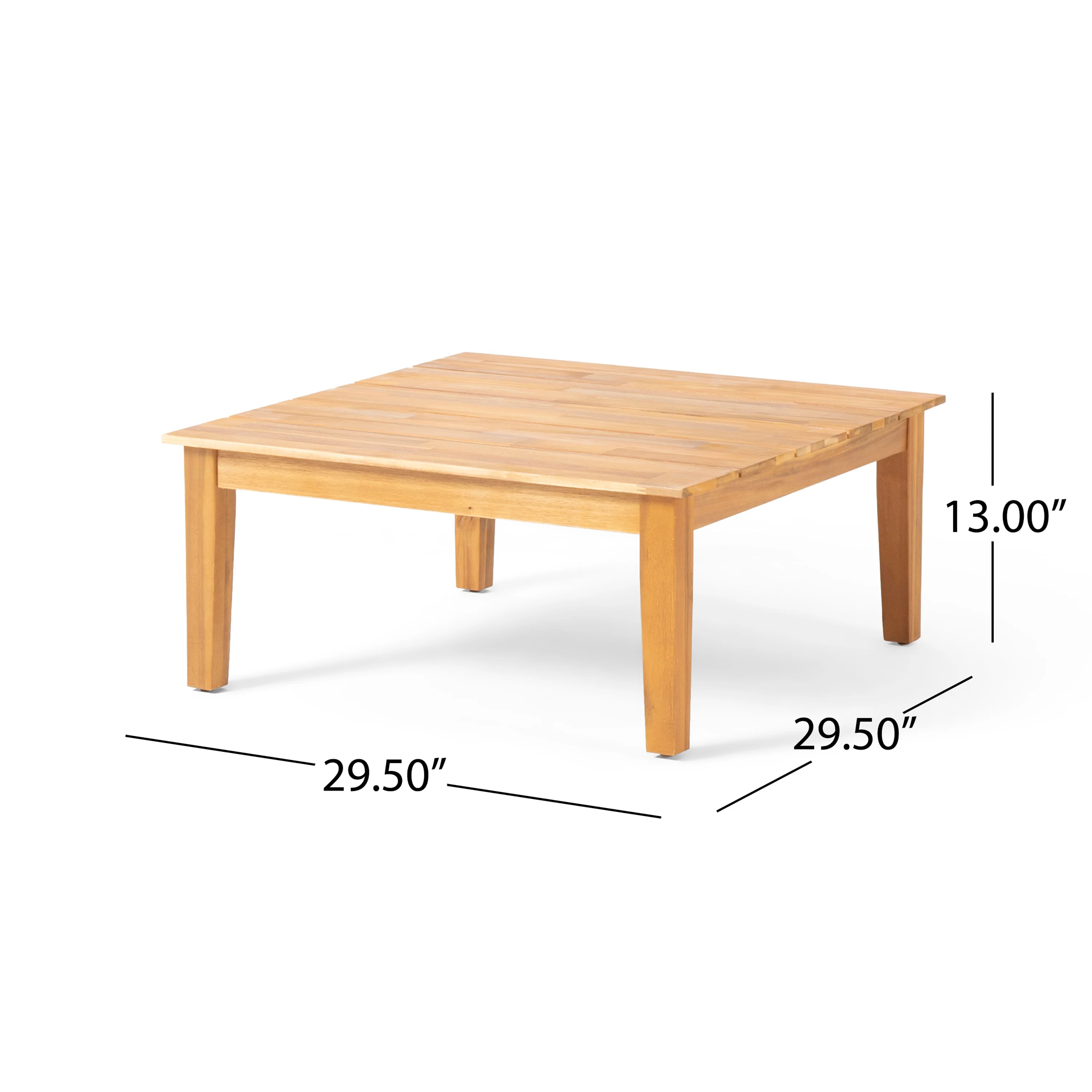 Bernietta Outdoor Acacia Wood Coffee Table - furnishings
