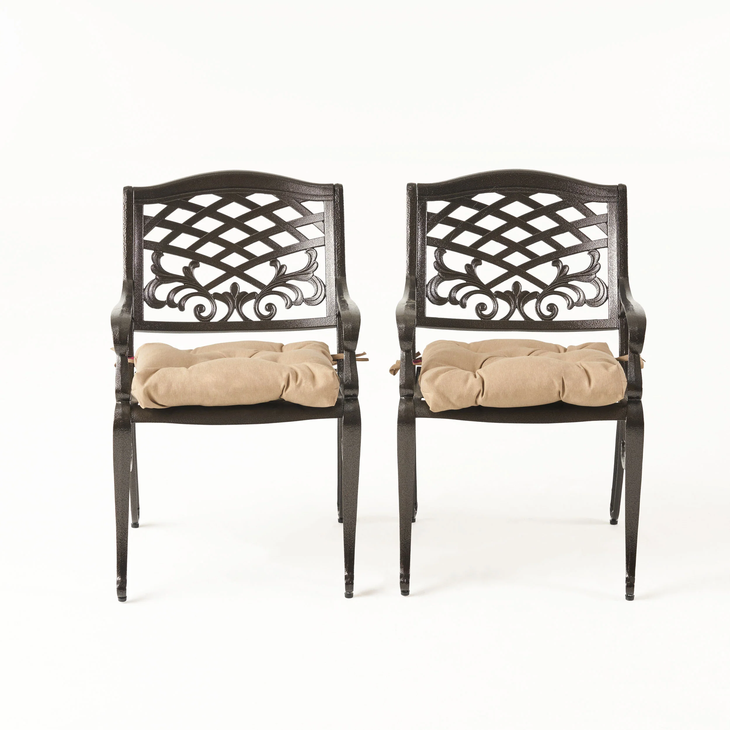 Laura Outdoor Dining Chair with Cushion (Set of 2) - furnishings