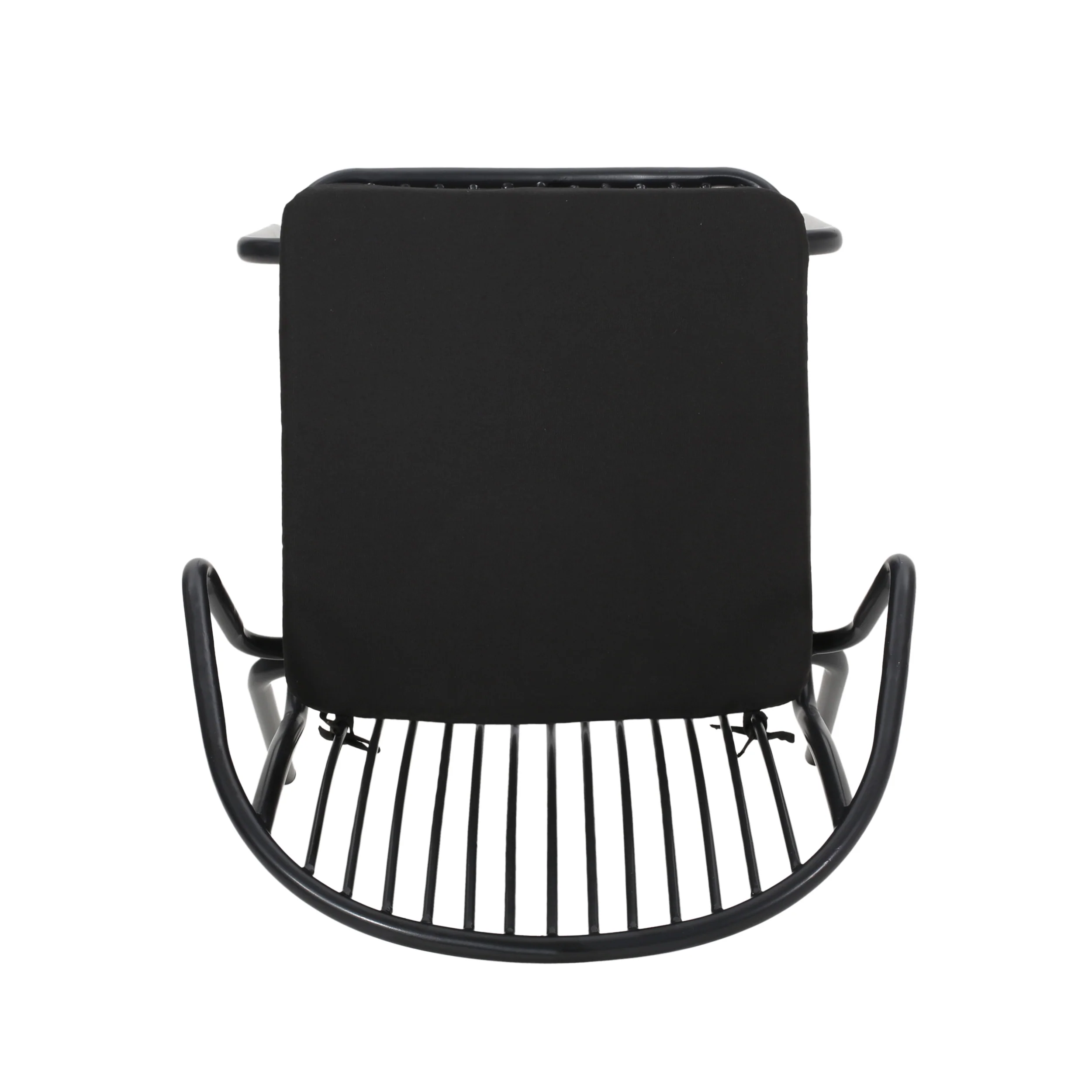 Emily Outdoor Modern Iron Club Chair with Cushion (Set of 2) - furnishings