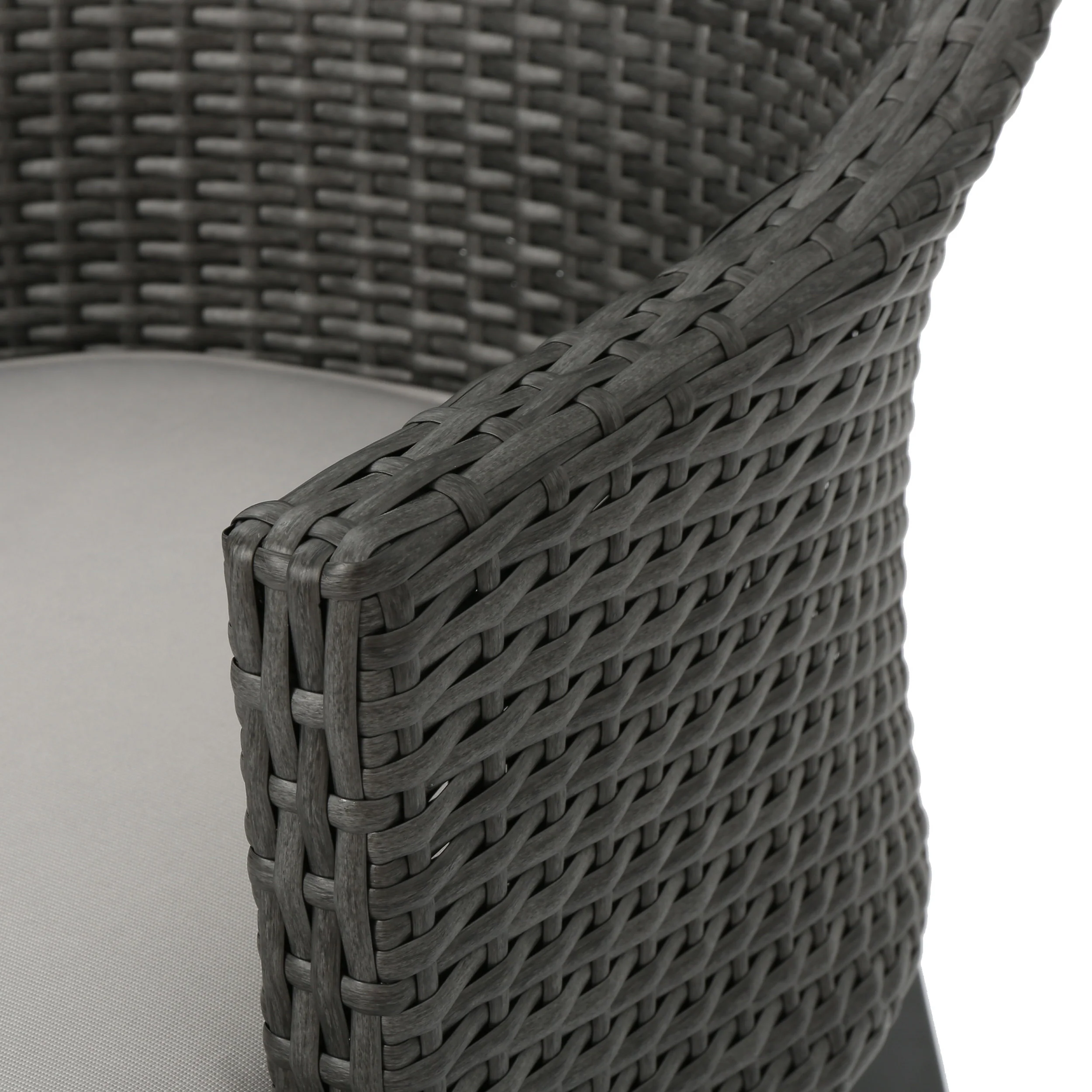 Hillcrest Outdoor Wicker Dining Chairs with Water Resistant Cushions (Set of 2) - furnishings