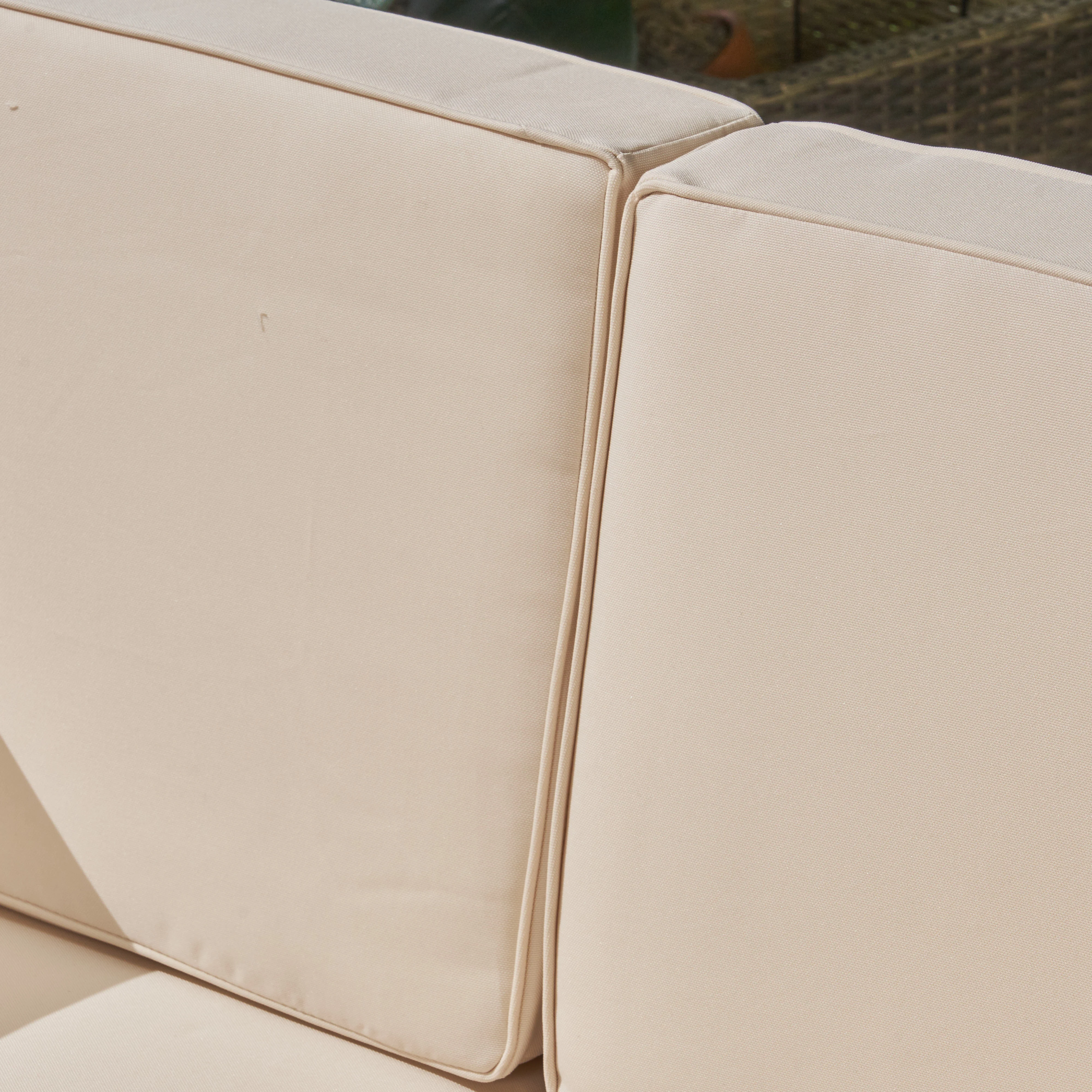 Dawson Outdoor Sectional Sofa Set - 3-Seater - Acacia Wood - Outdoor Cushions - furnishings