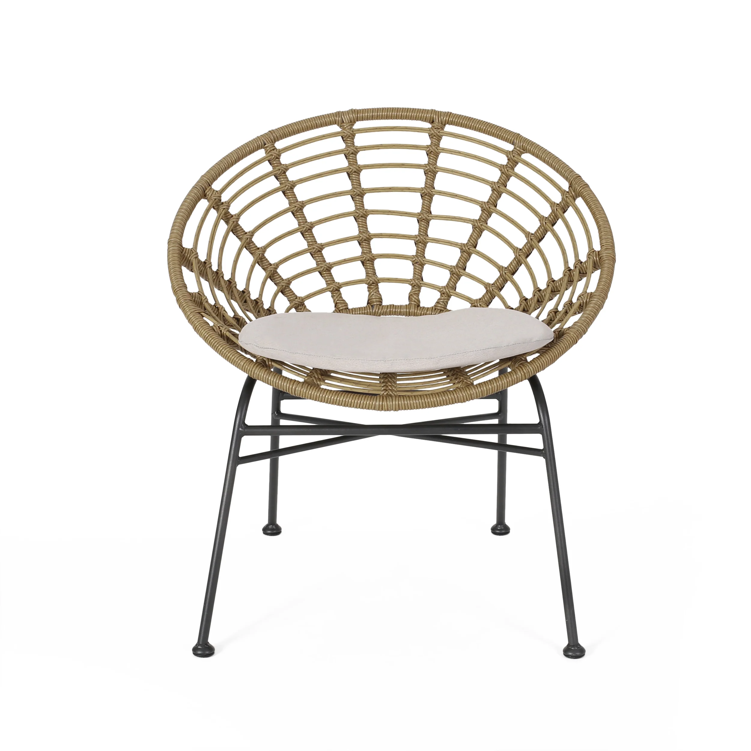 Keegan Outdoor Wicker Dining Chair with Cushion (Set of 2) - furnishings