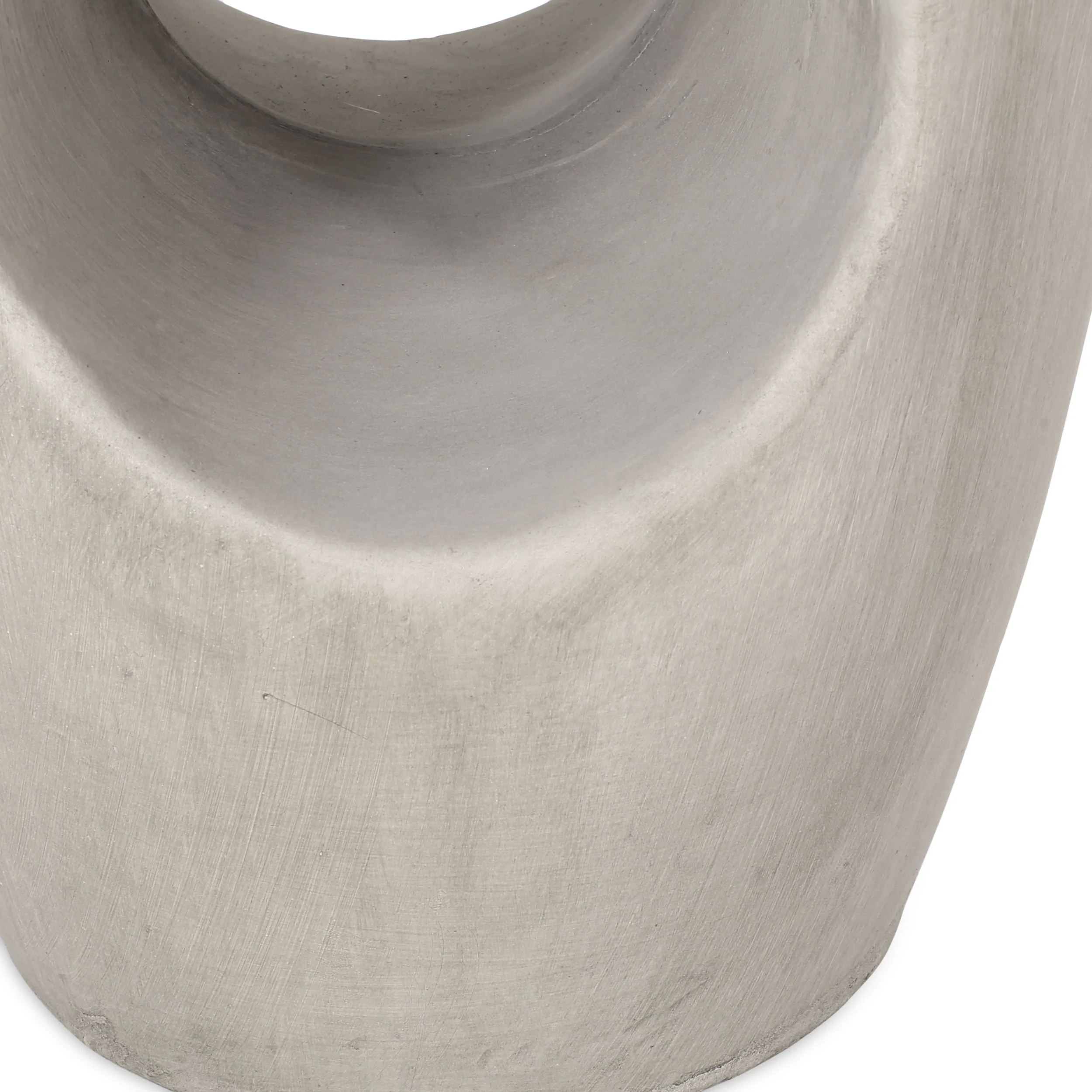 Columbus Outdoor Contemporary Lightweight Concrete Accent Side Table - furnishings
