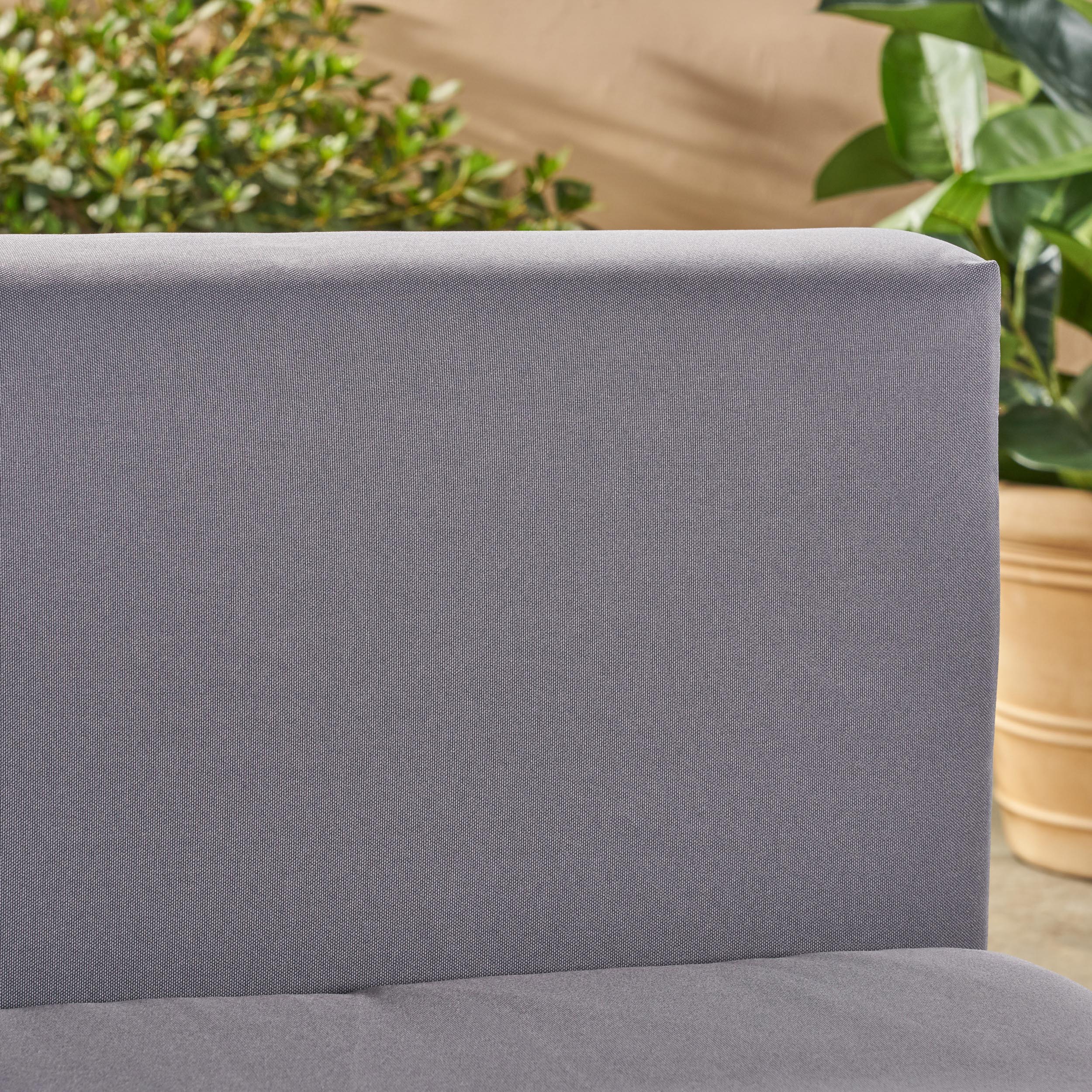 Baish Outdoor Acacia Wood 2 Seater Sofa, Teak - furnishings
