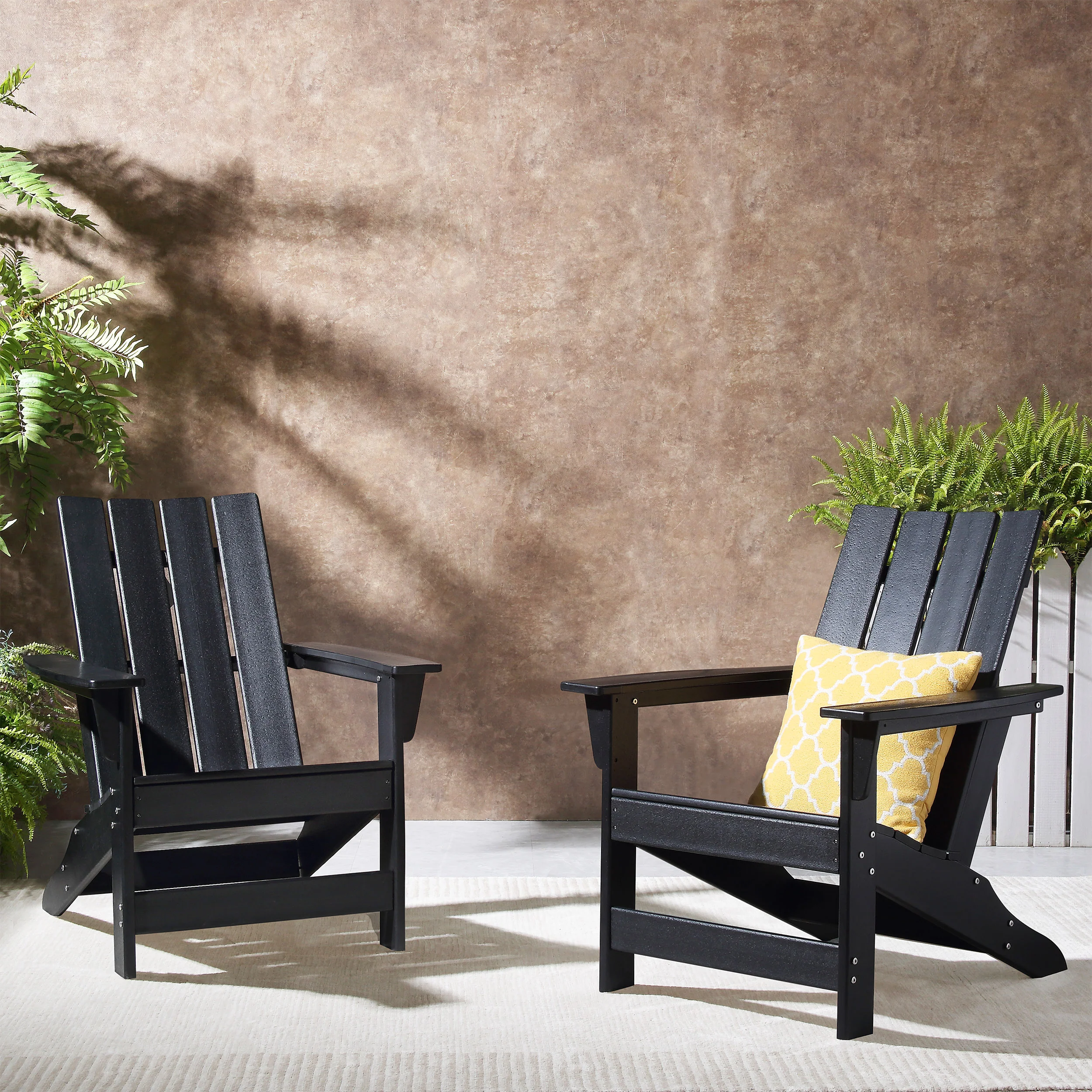 Panagiota Outdoor Contemporary Adirondack Chair (Set of 2) - furnishings