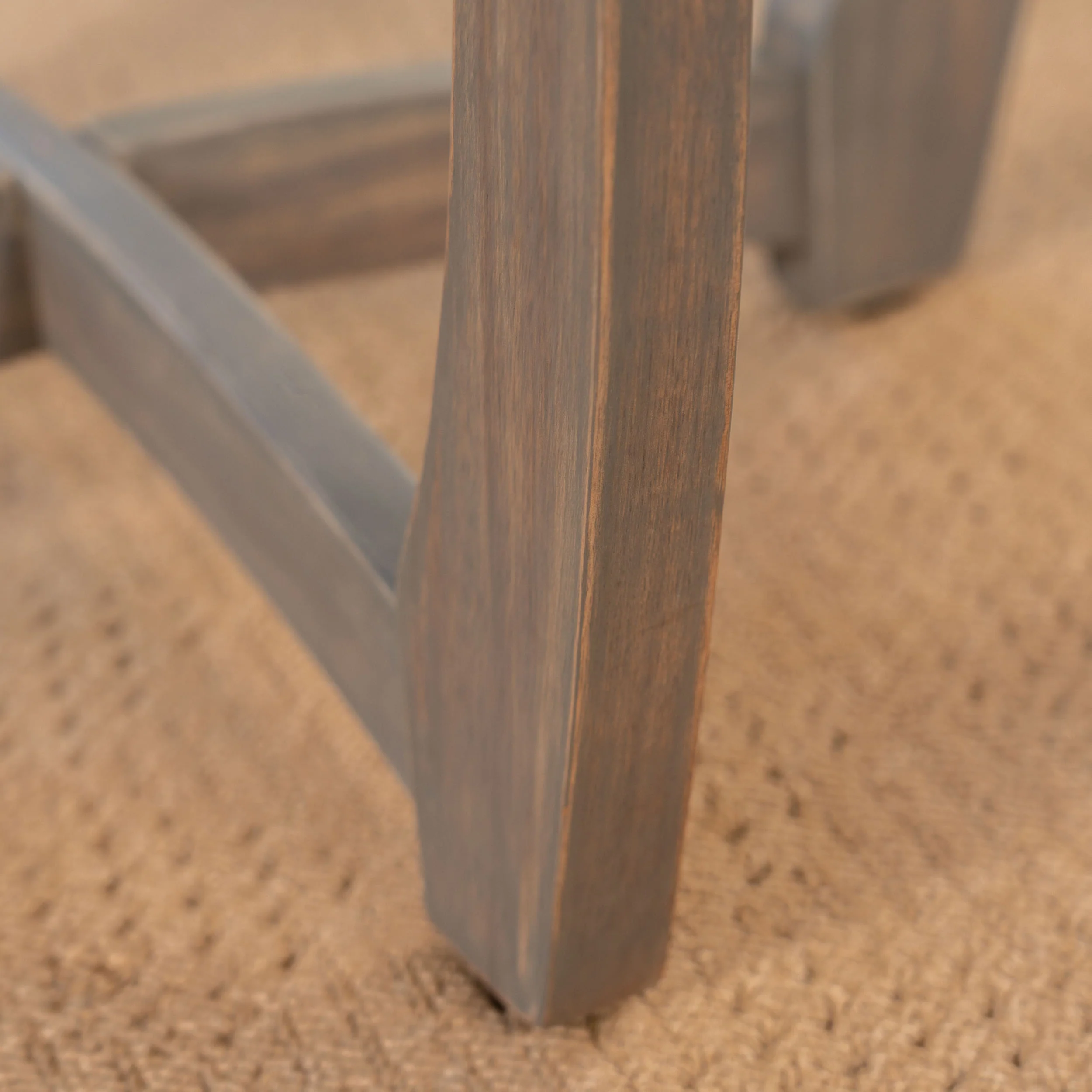 Andria Outdoor Acacia Wood Bistro Table, Gray - furnishings