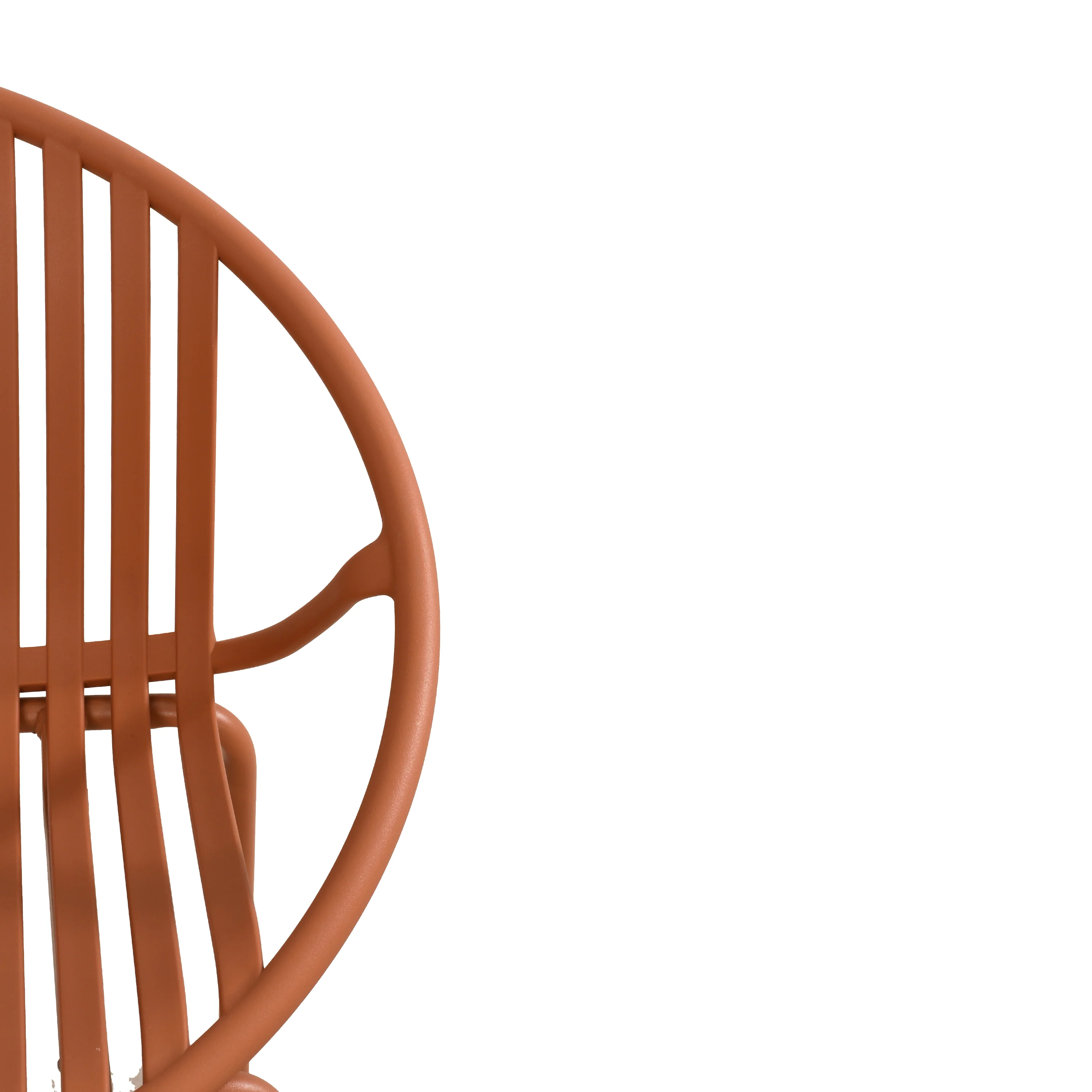 Hespera Patio Dining Chairs with Metal Legs & Breathable Plastic Backrest - furnishings