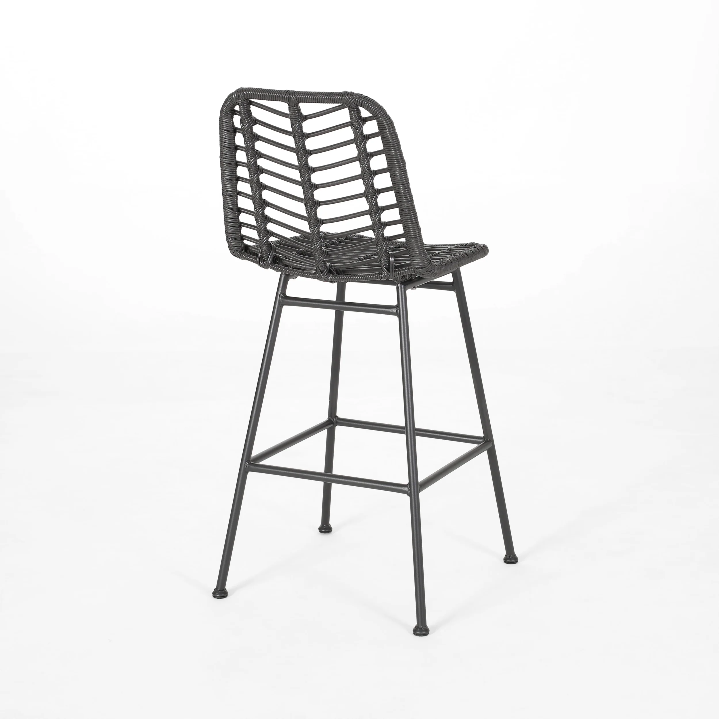 Kendal Outdoor Wicker Barstools (Set of 4) - furnishings
