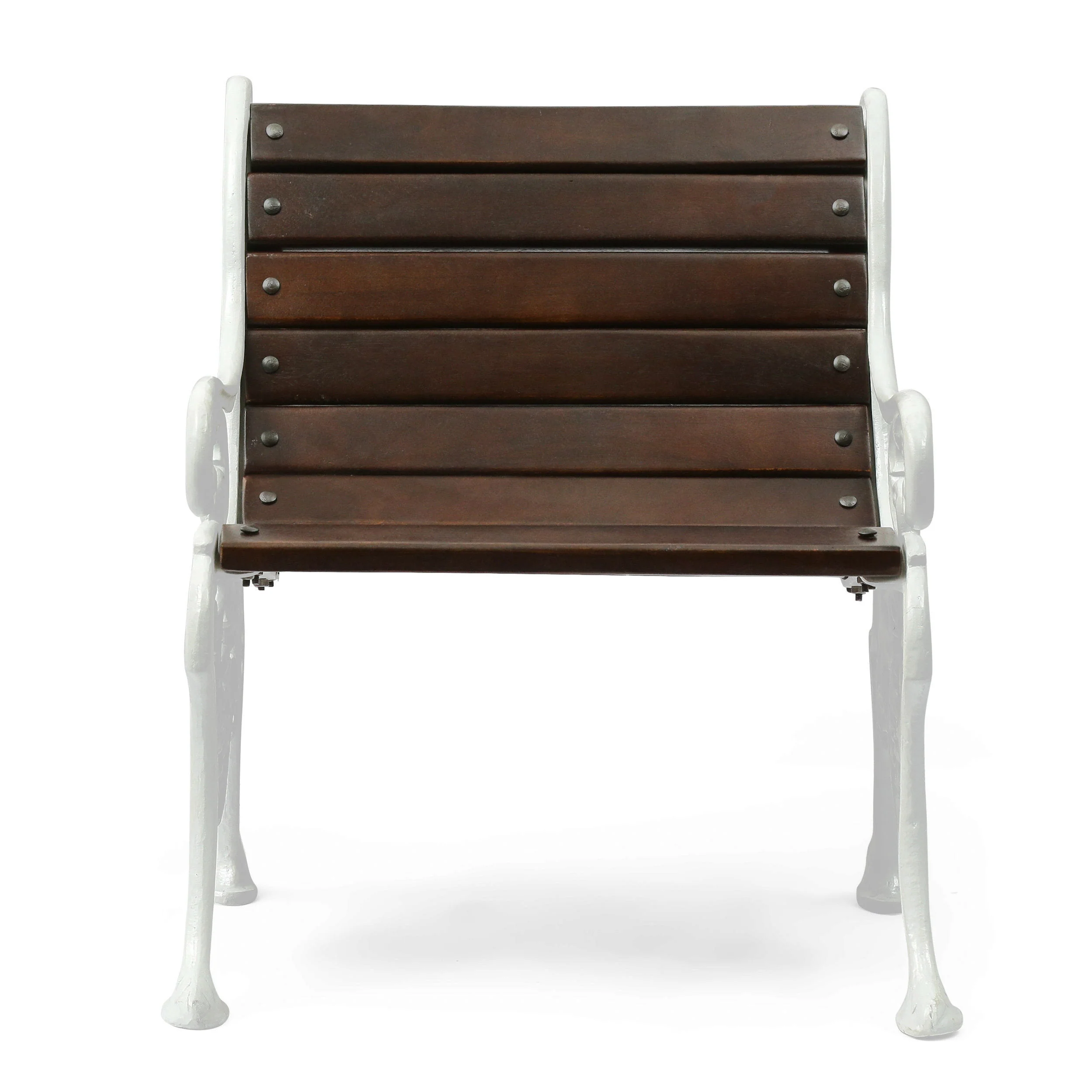 Taber Outdoor Handcrafted Mango Wood Chair, Rustic Brown and White - furnishings