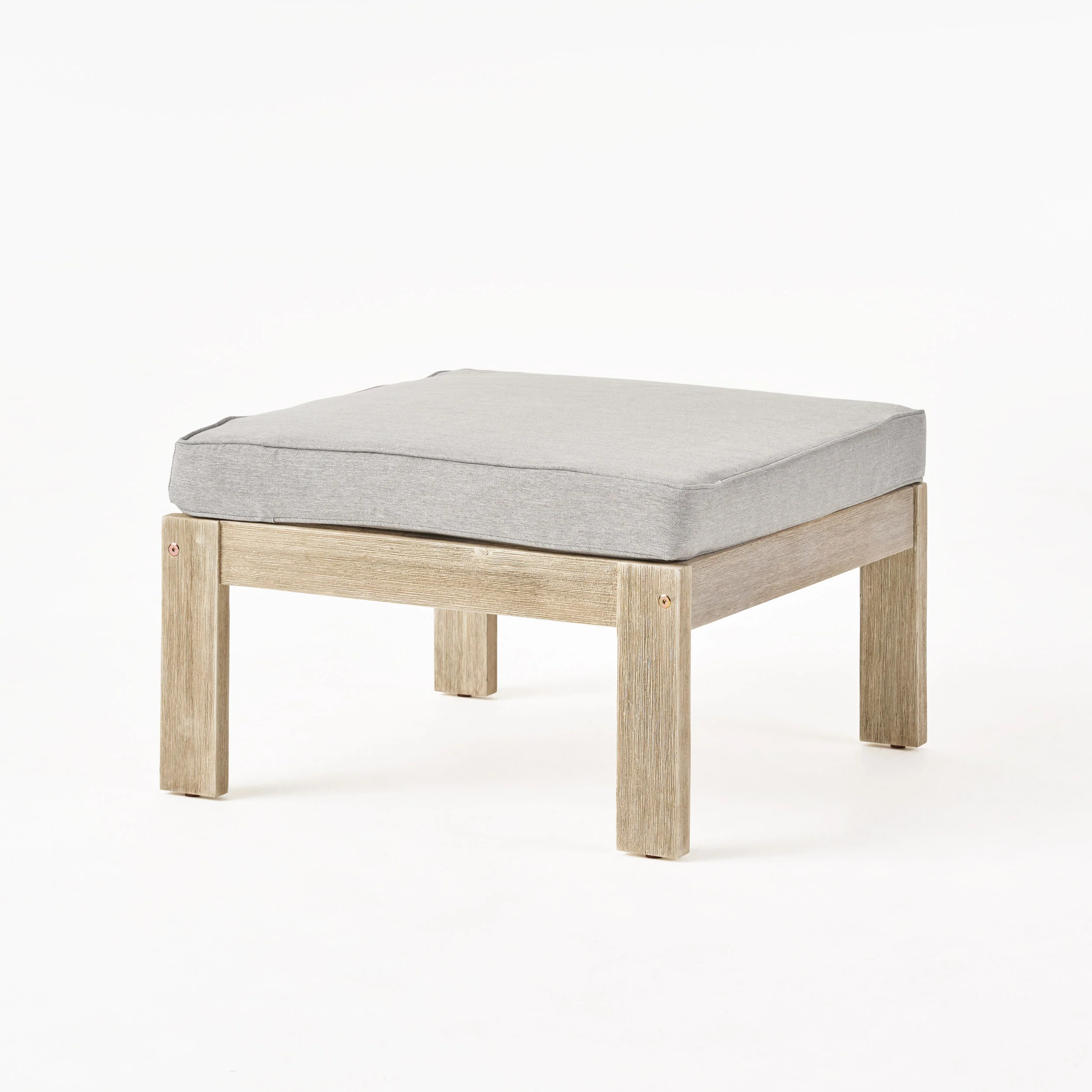 Henderson Outdoor 3 Seater Acacia Wood Sofa Sectional with Cushions - furnishings