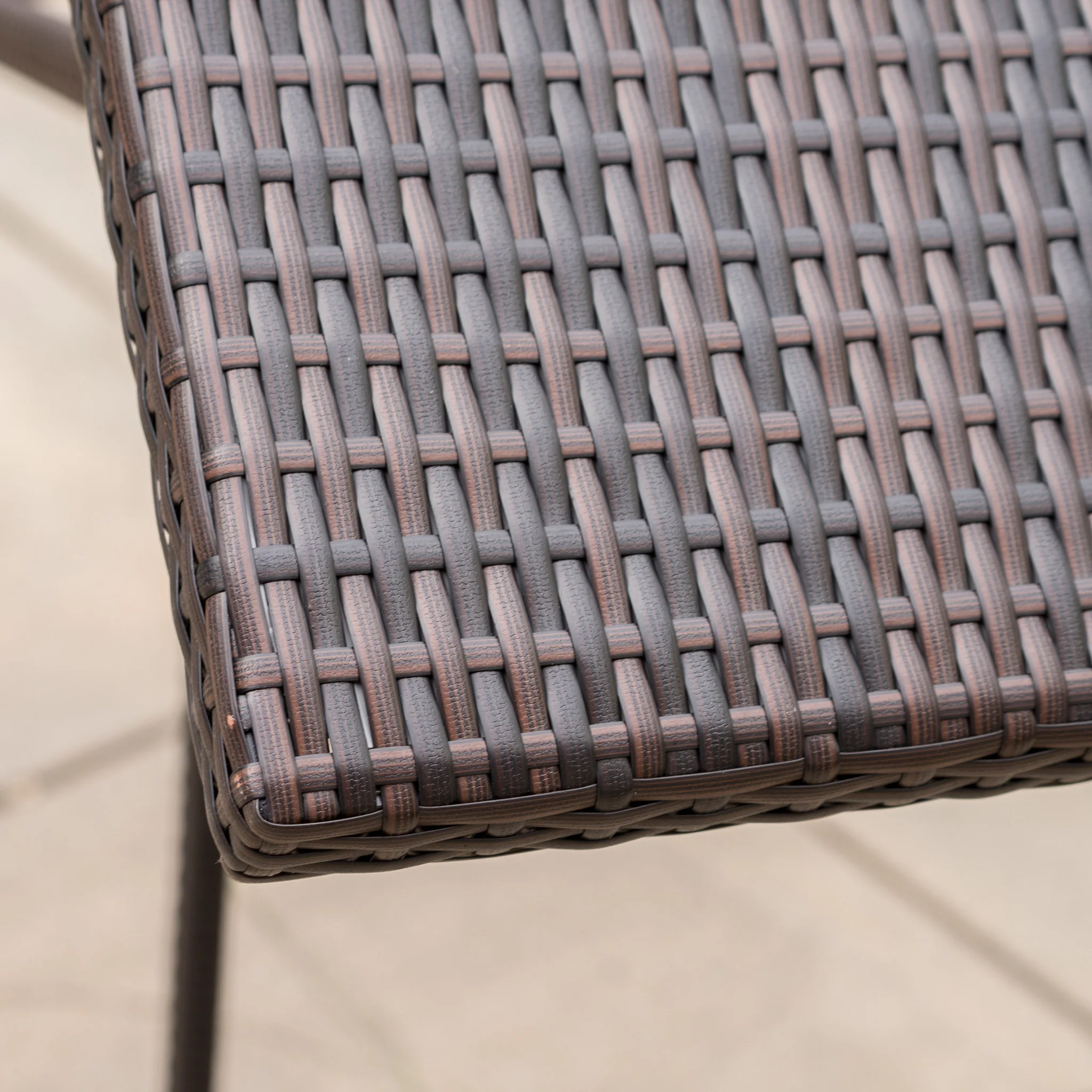 Marinelli Outdoor Multibrown Wicker 5 Piece Bar Set - furnishings