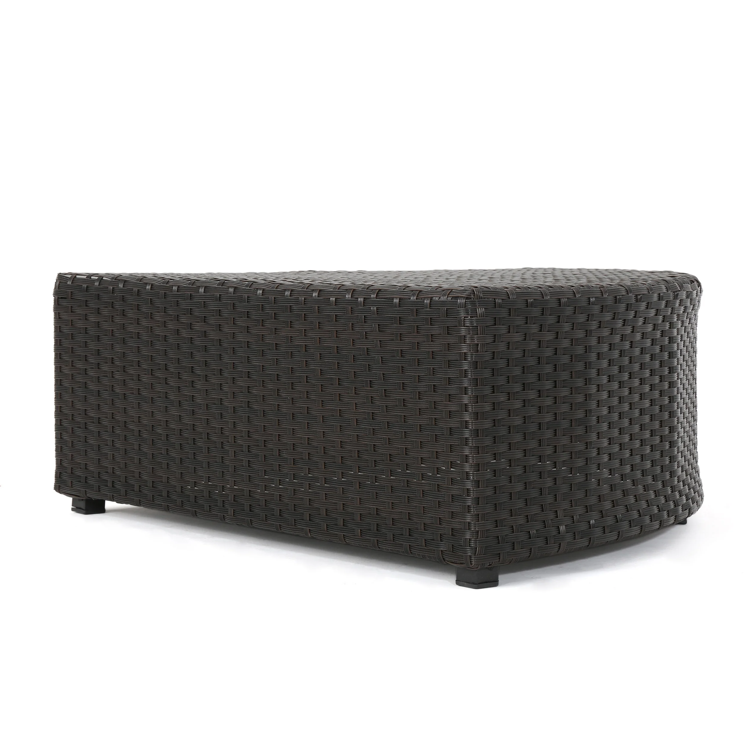 Reddington 6pc Outdoor Brown Wicker Sectional Seating Set - furnishings