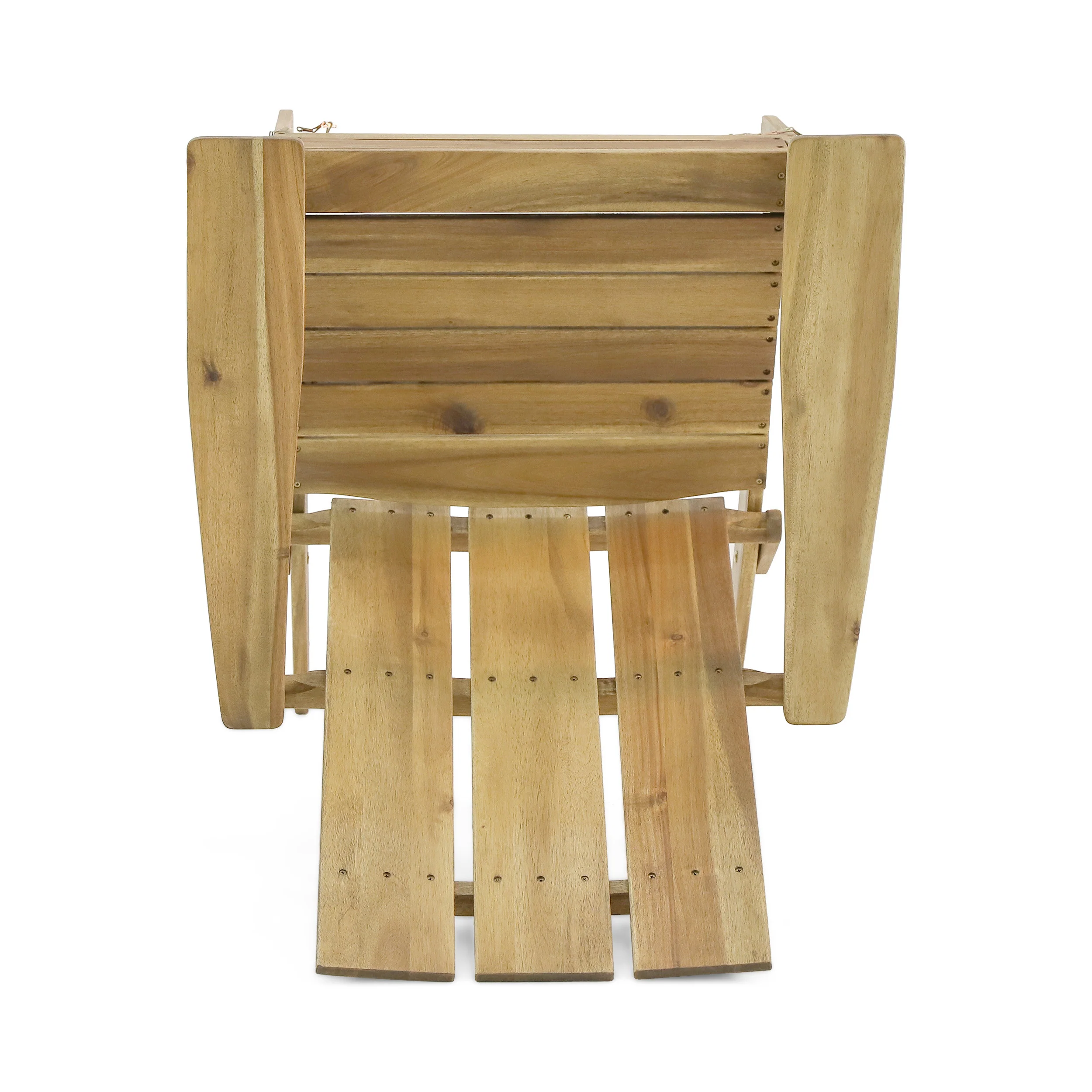 Gurekam Modern Outdoor Acacia Wood Folding Adirondack Chair - furnishings