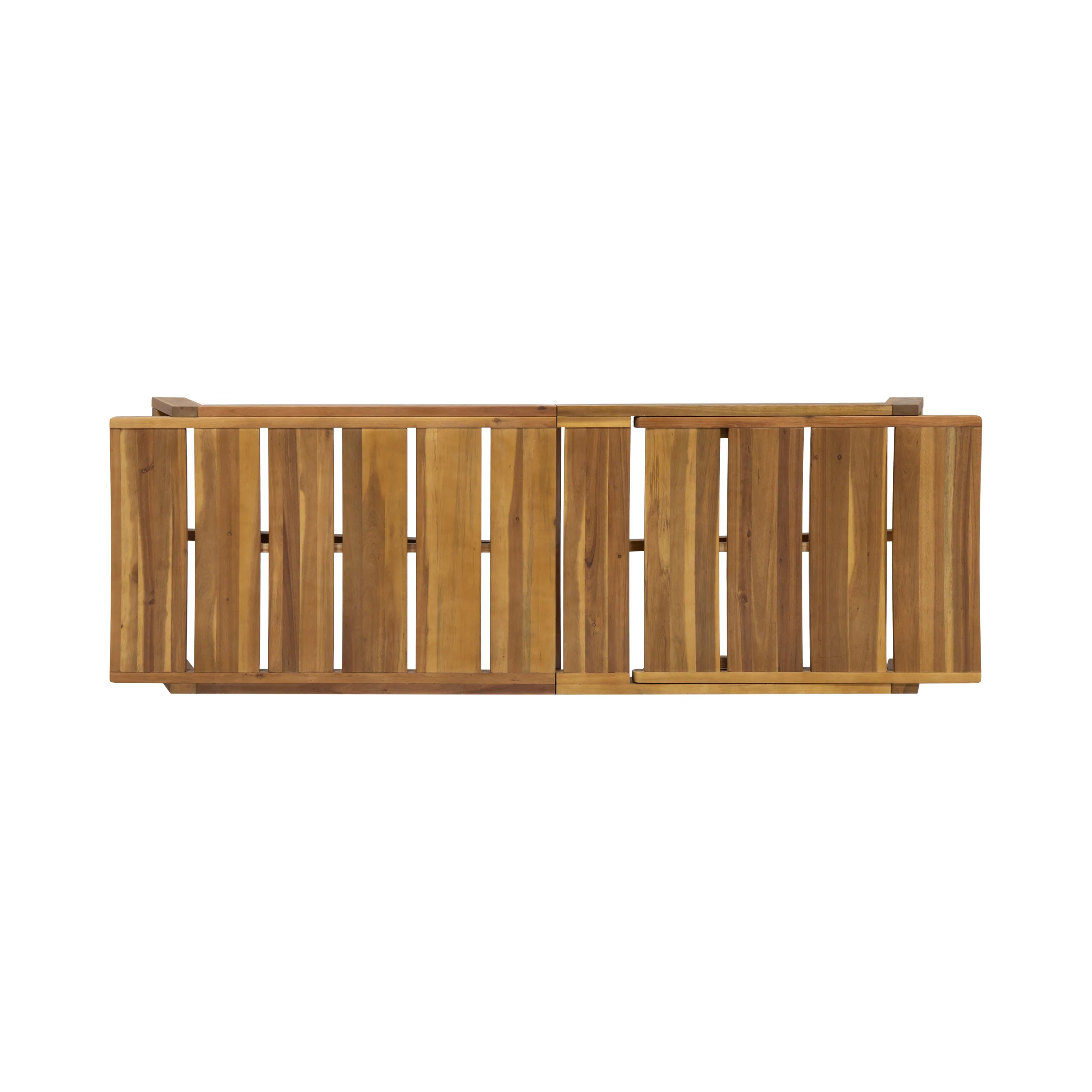 Penny Outdoor Acacia Wood Chaise 3 Piece Lounge Set - furnishings