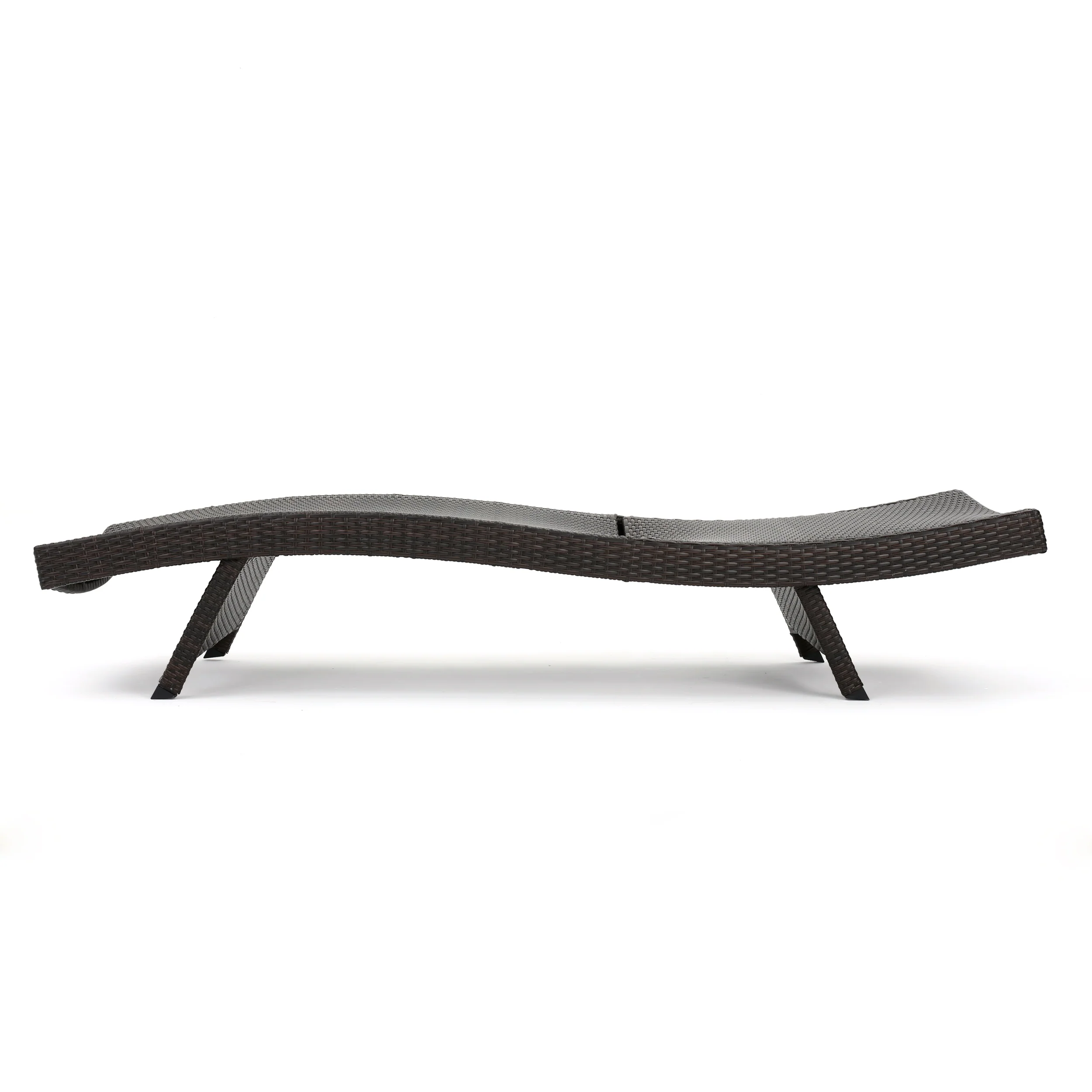 Set of 4 Luxury Outdoor Patio Furniture PE Wicker Chaise Lounge Chairs - furnishings