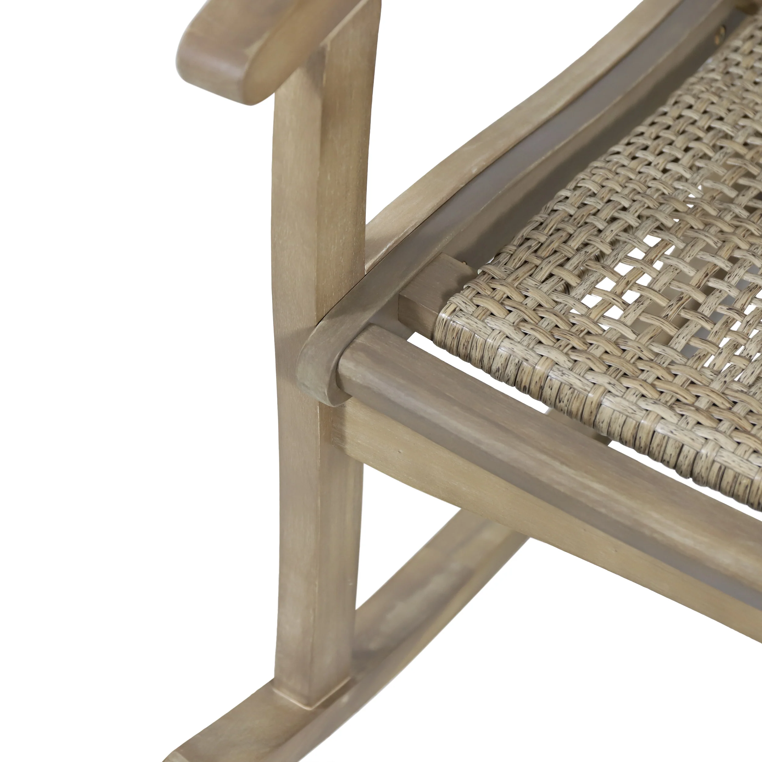 Dory Outdoor Rustic Wicker Rocking Chairs (Set of 2) - furnishings