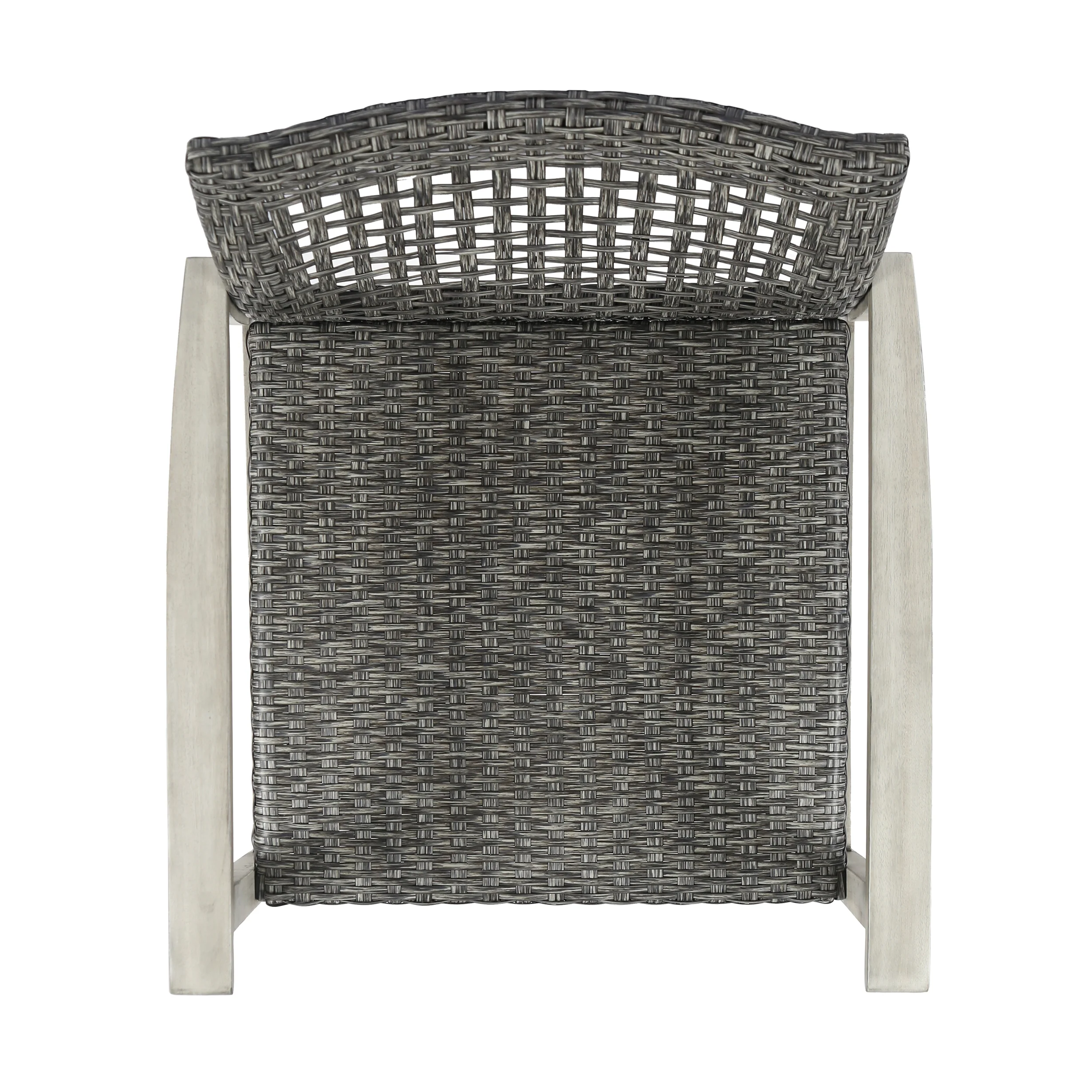 Carry Outdoor 5 Piece Wood and Wicker Club Chairs and Fire Pit Set - furnishings