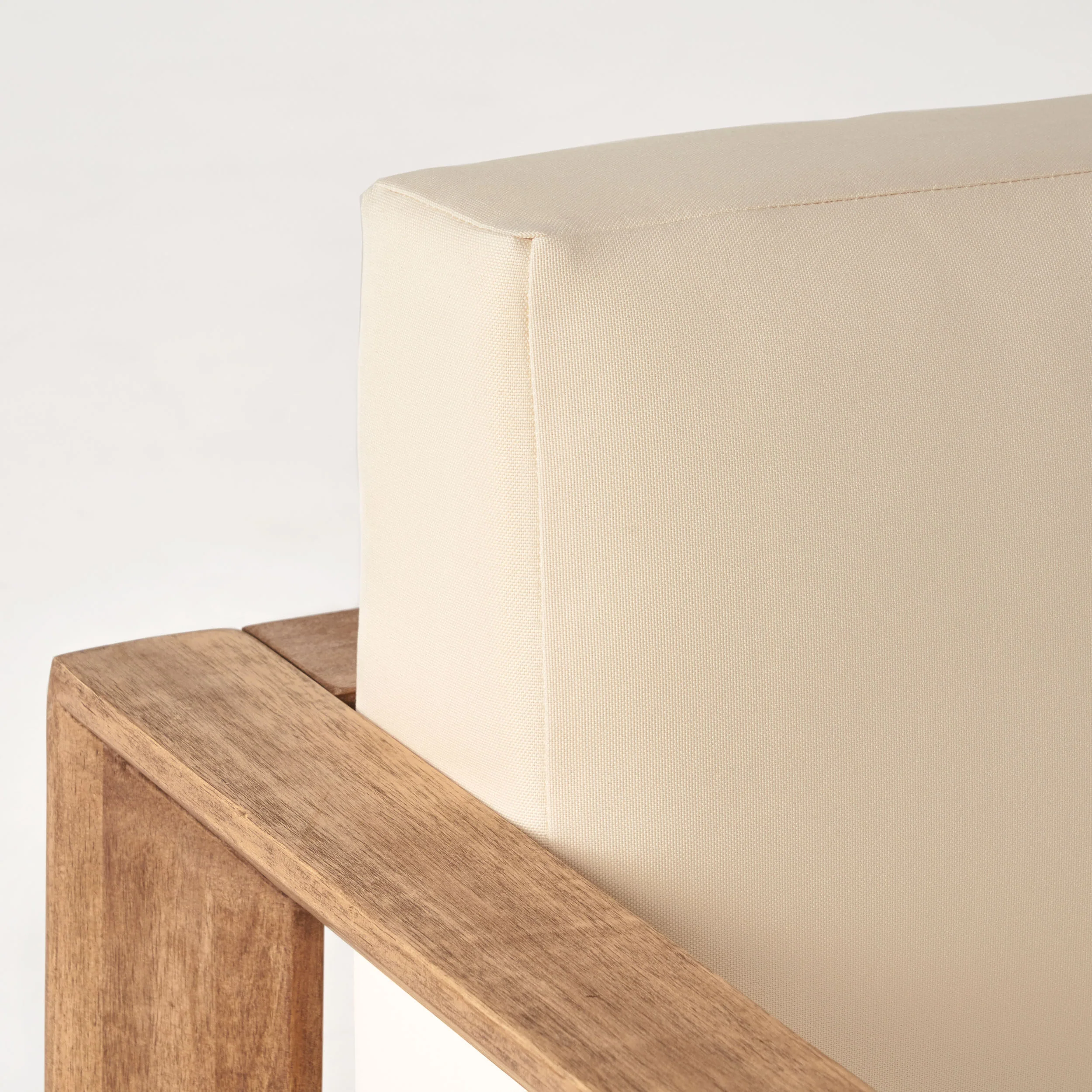 Lucia Outdoor Acacia Wood Club Chair - furnishings