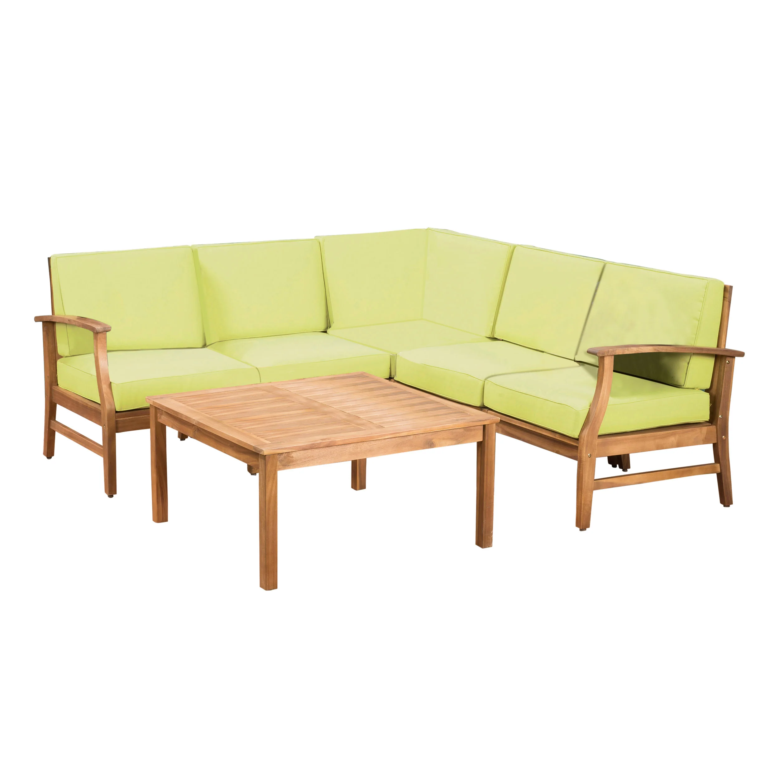 Capri 6pc Outdoor Sofa Set w/ Cushions - furnishings