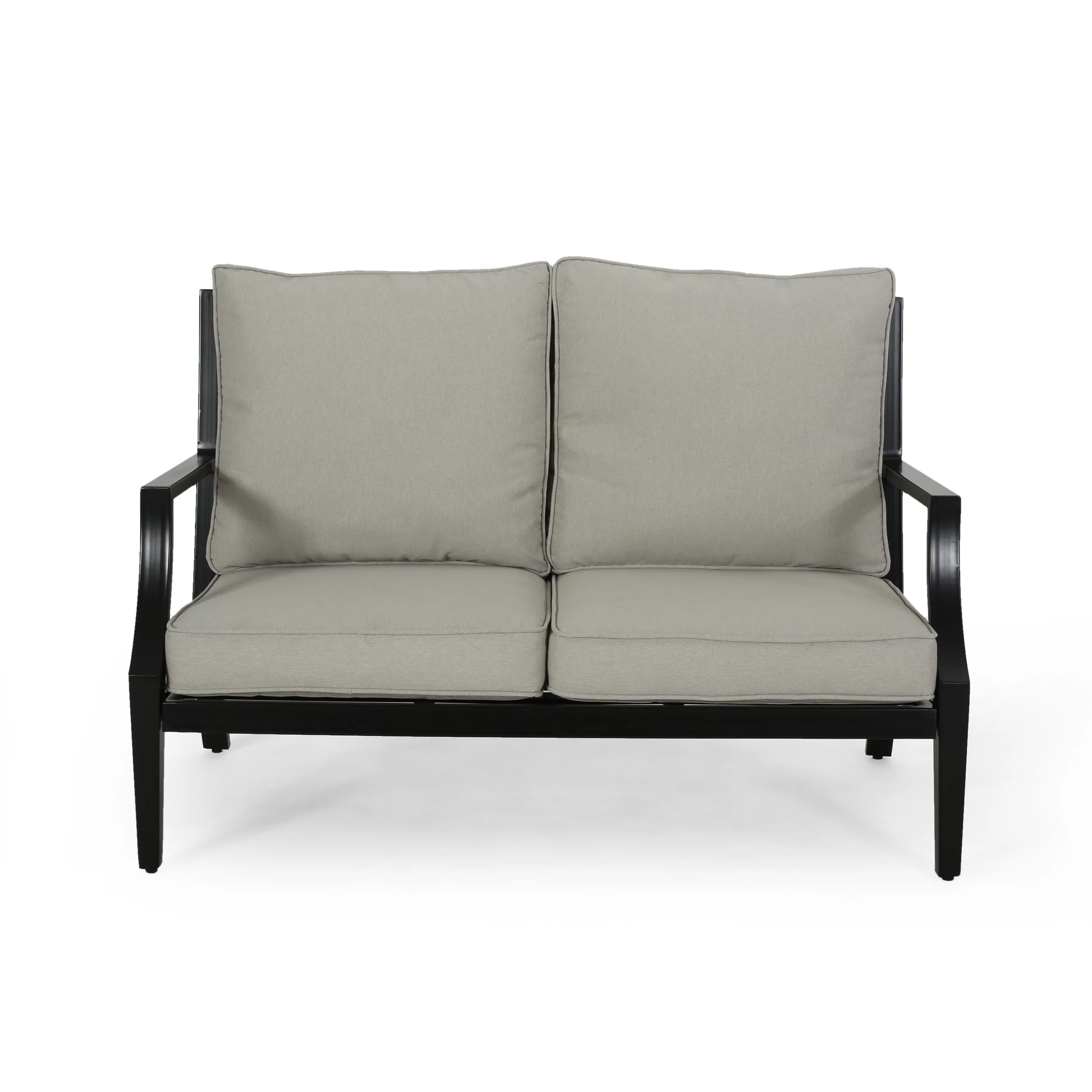 Carlson Diego Outdoor Aluminum Loveseat and Coffee Table Set - furnishings