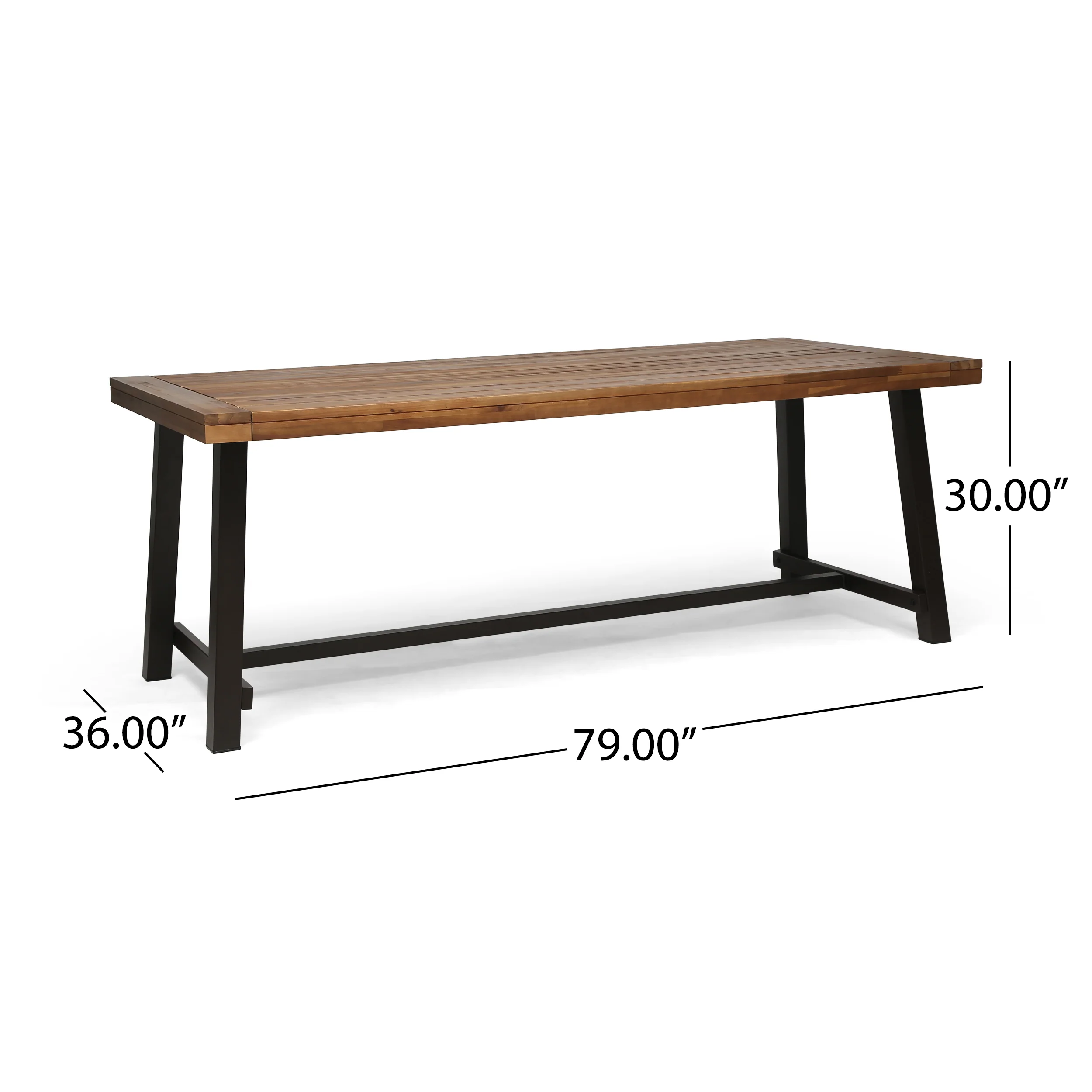 Bowman Outdoor Eight Seater Dining Table - furnishings