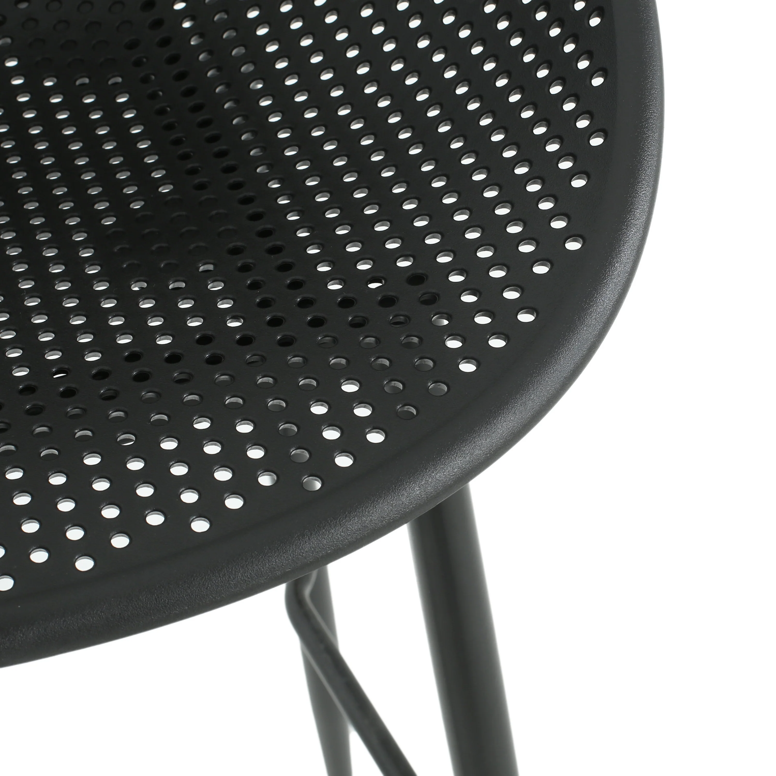 Indoor & Outdoor Polypropelene Plastic Gable Barstool, Set of 2 - furnishings