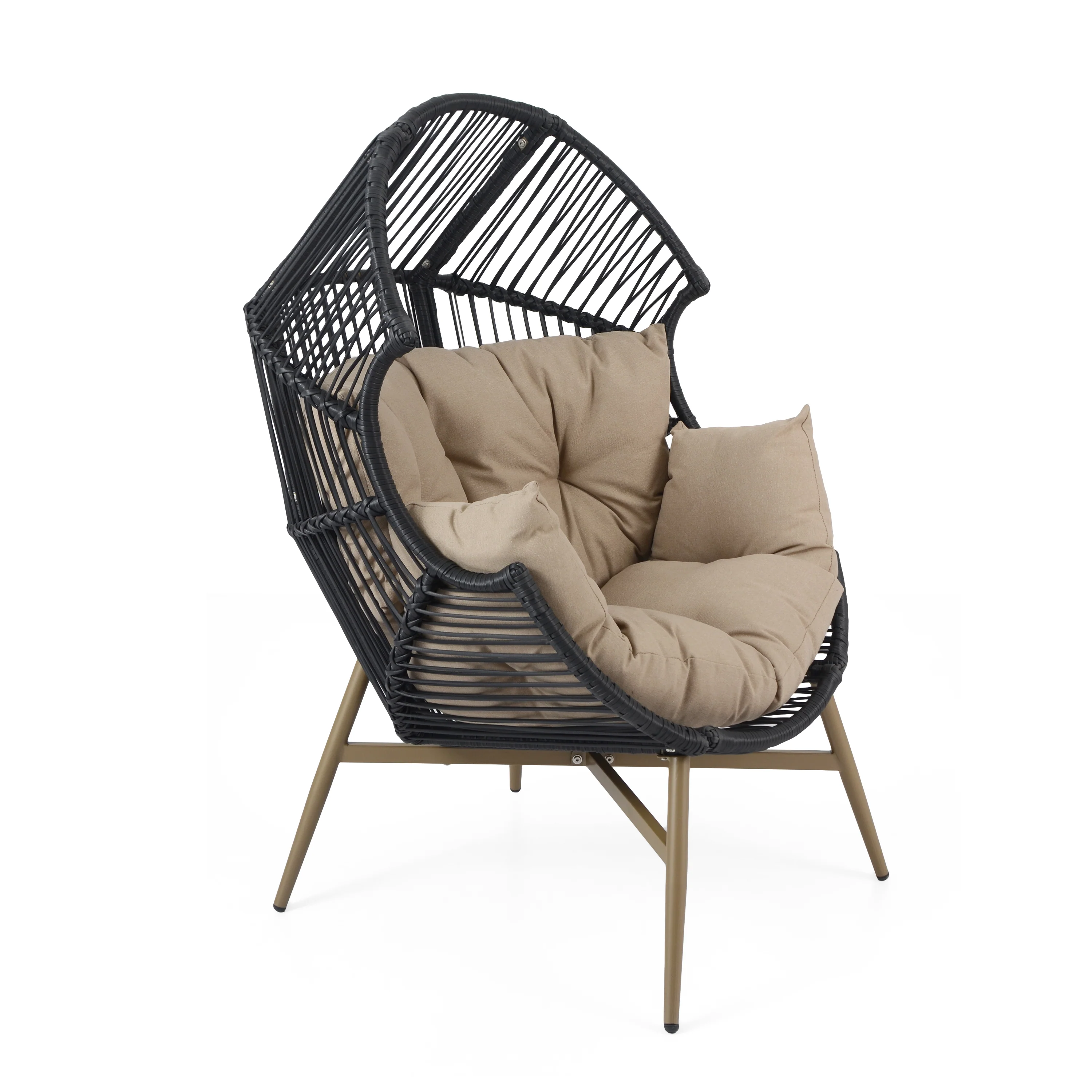 Isidorea Outdoor Wicker Egg Chair Weather-Resistant - furnishings