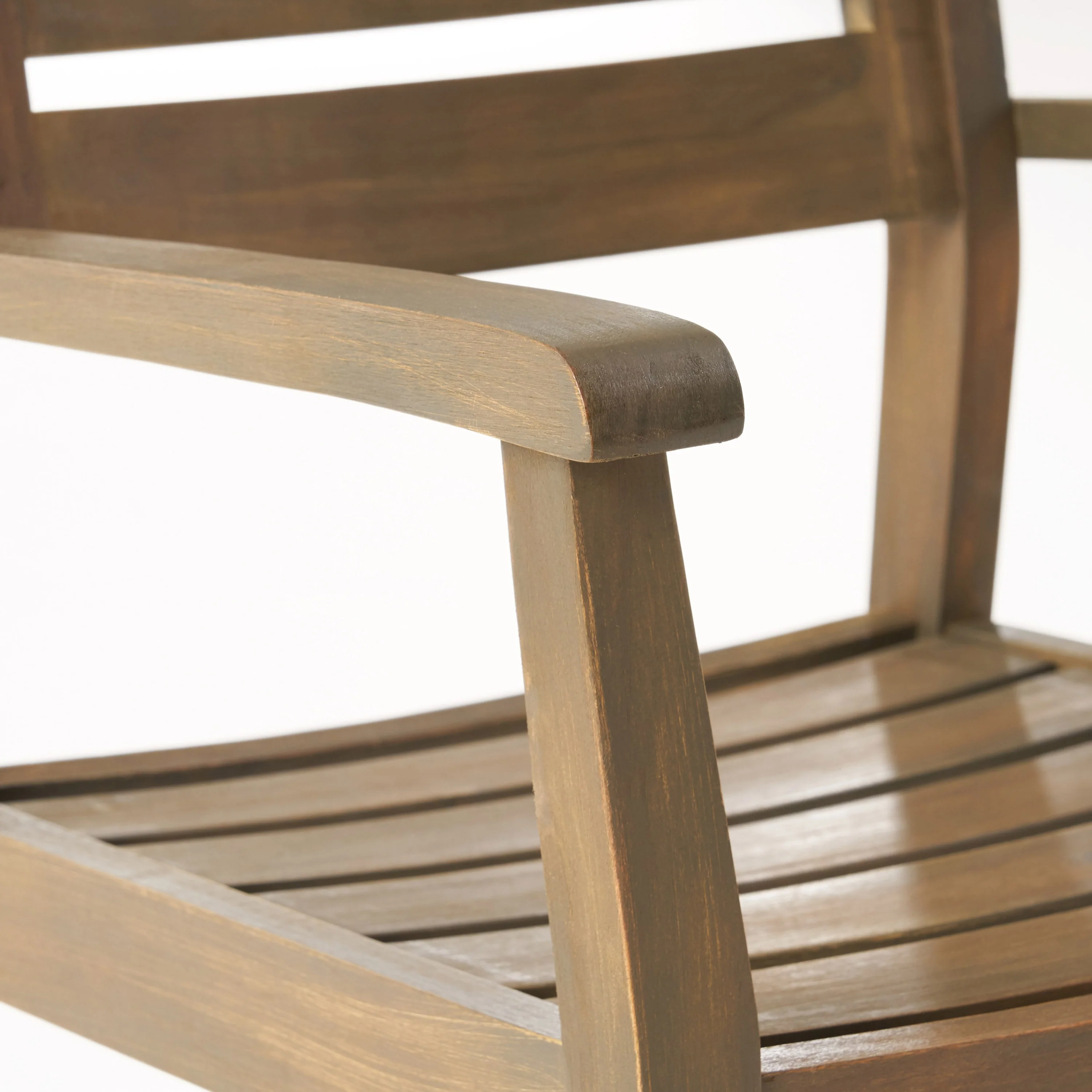 Stanford Outdoor 3 Piece Acacia Wood Bistro Set - furnishings