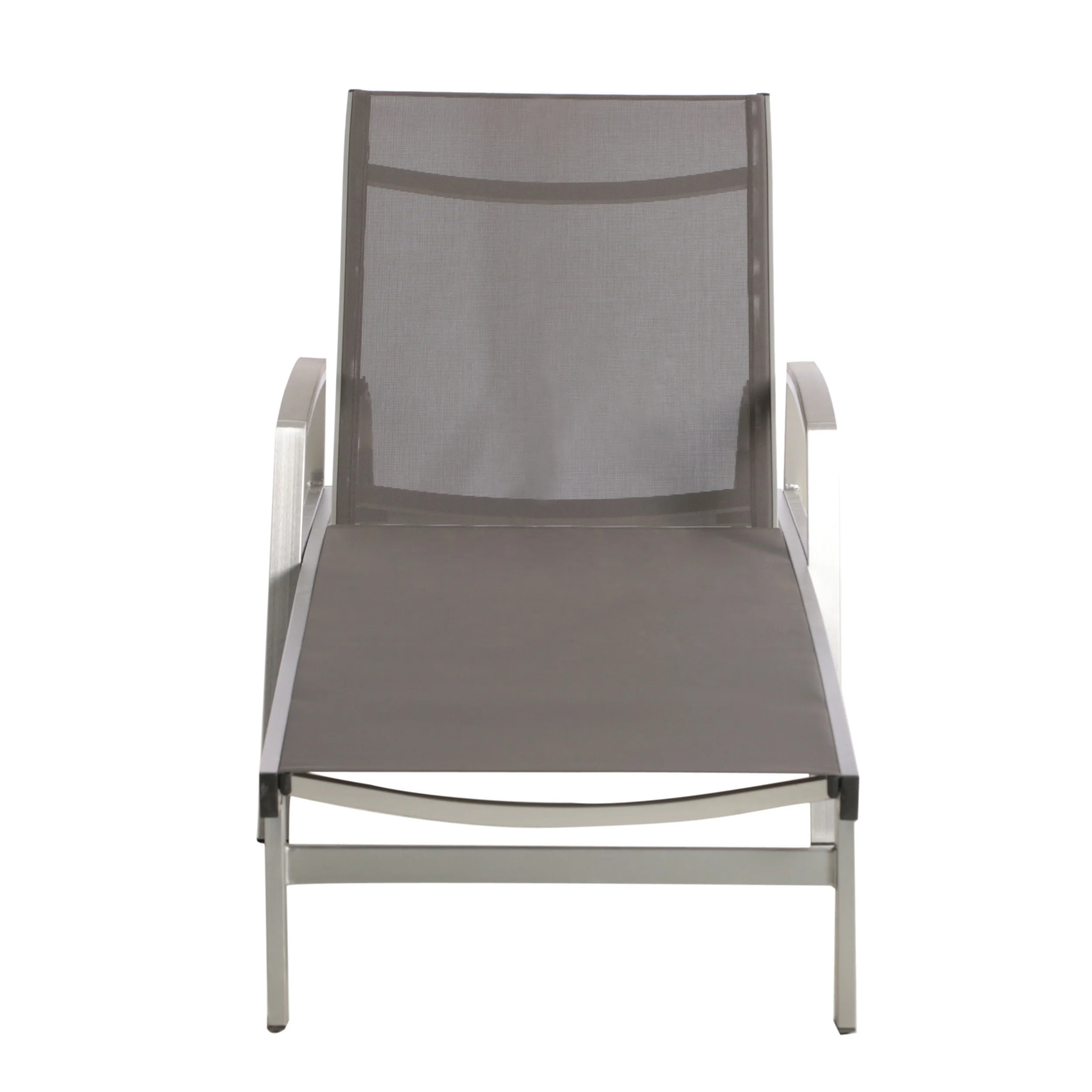 Joy Outdoor Mesh and Aluminum Chaise Lounge - furnishings