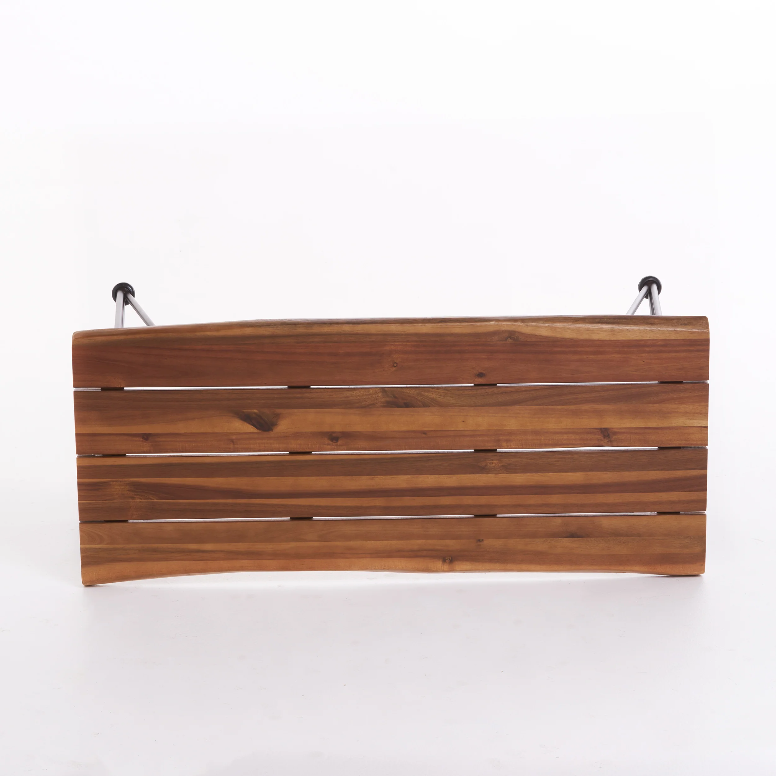 Zephyra Outdoor Rustic Finished Iron & Acacia Wood Coffee Table - furnishings