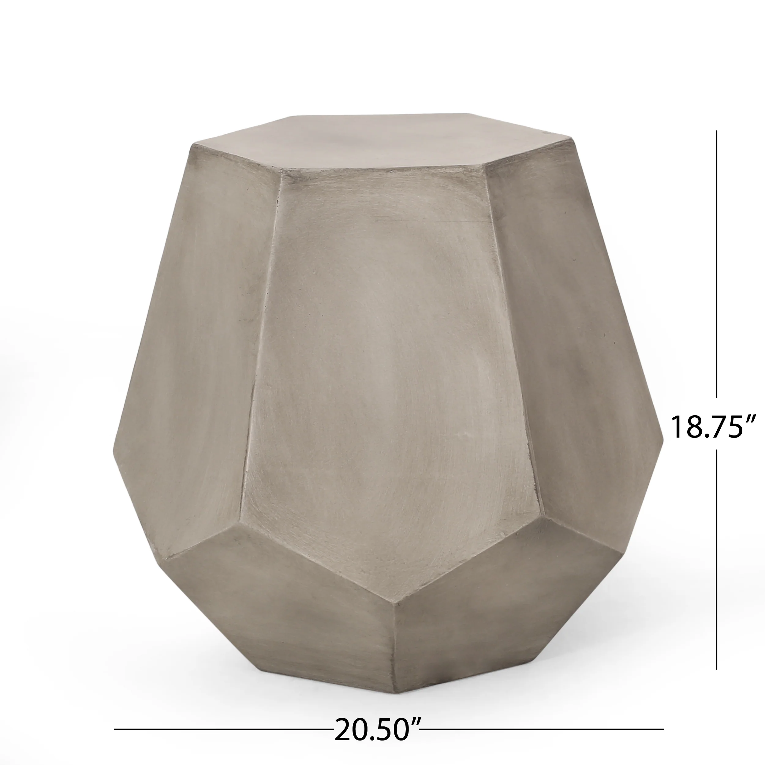 Yishai Outdoor Lightweight Concrete Side Table - furnishings
