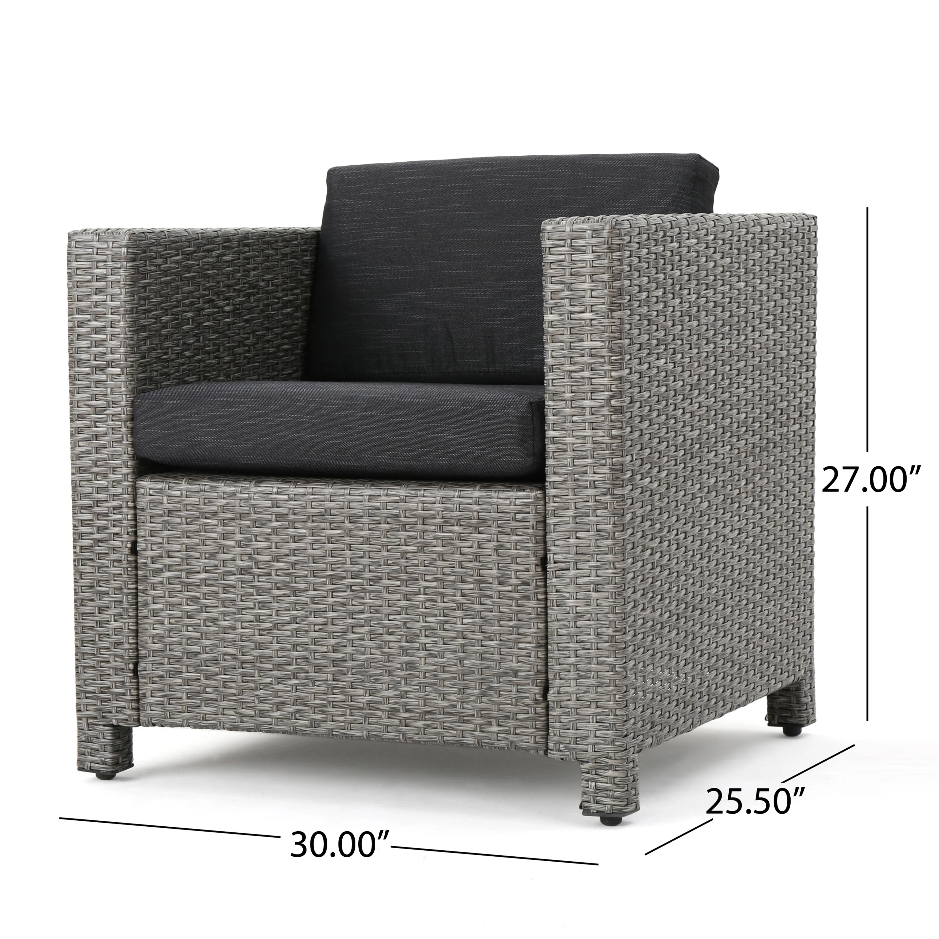 Venice 2-Seater Outdoor Chat Set with Side Table - furnishings
