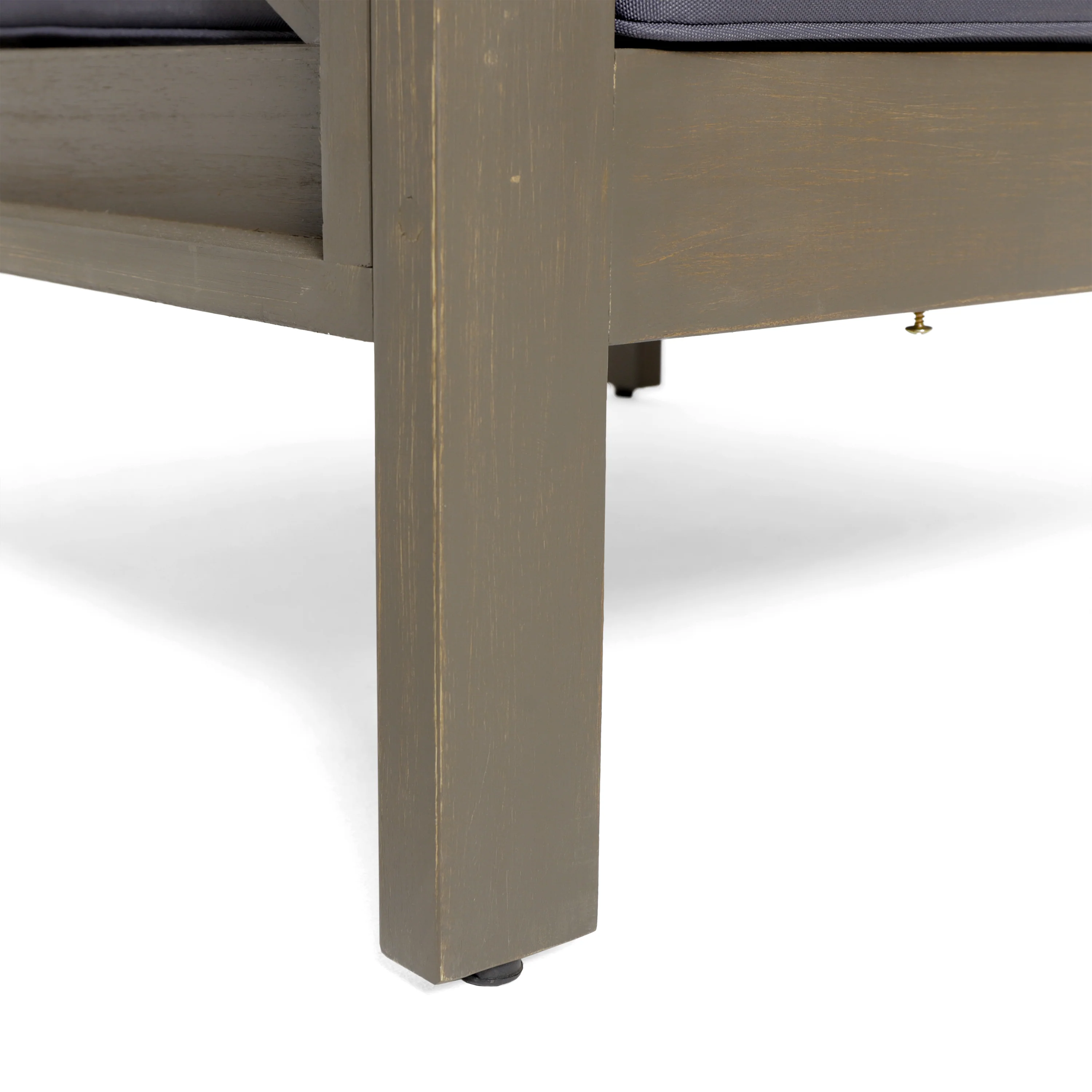 Keith Outdoor Acacia Wood 8 Seater U-Shaped Sectional Sofa Set with Coffee Table - furnishings