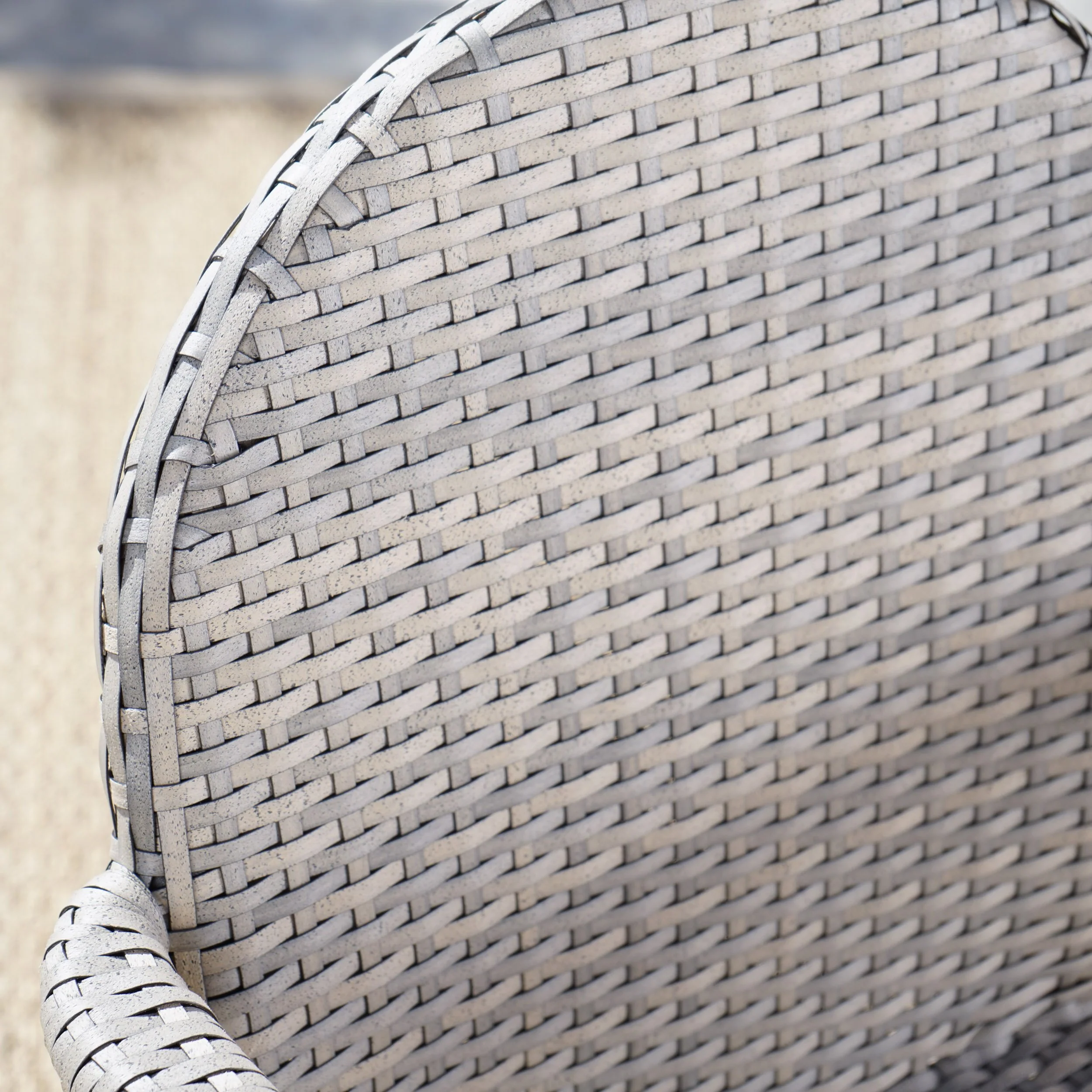 Ava Outdoor Wicker Armed Aluminum Framed Stack Chairs (Set of 2) - furnishings