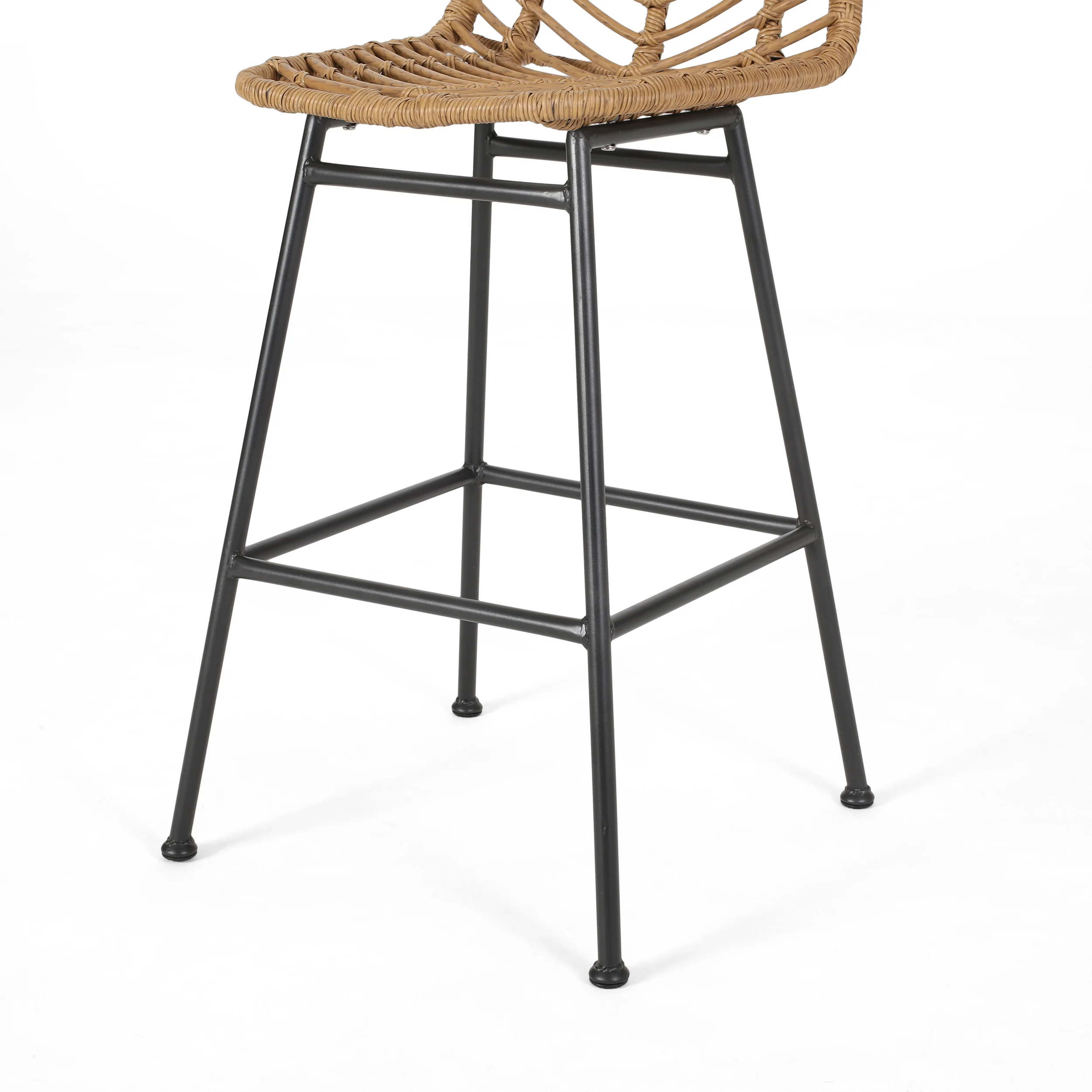Kendal Outdoor Wicker Barstools (Set of 4) - furnishings