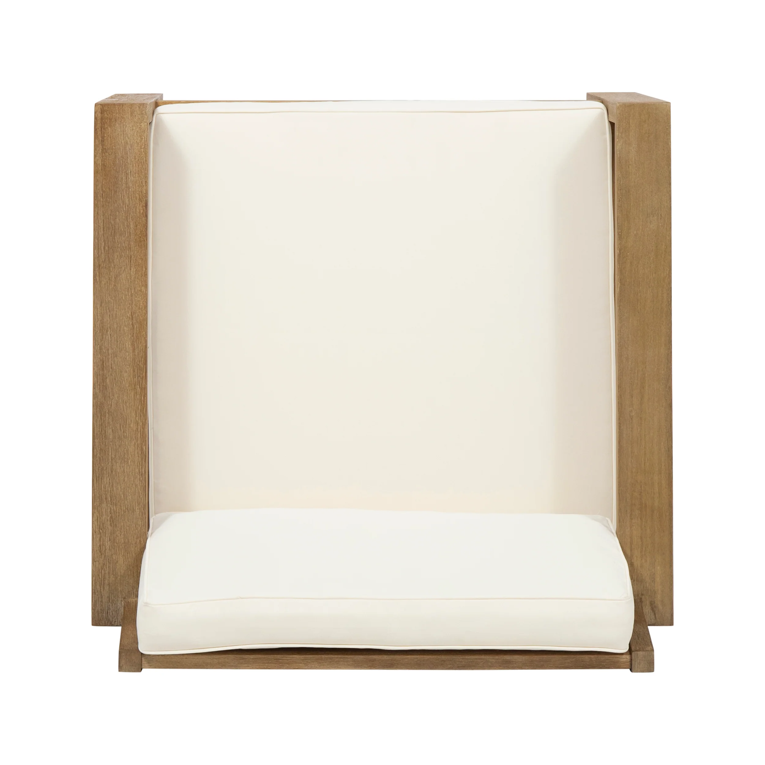 Miranda Outdoor Acacia Wood Club Chairs with Cushions (Set of 2) - furnishings
