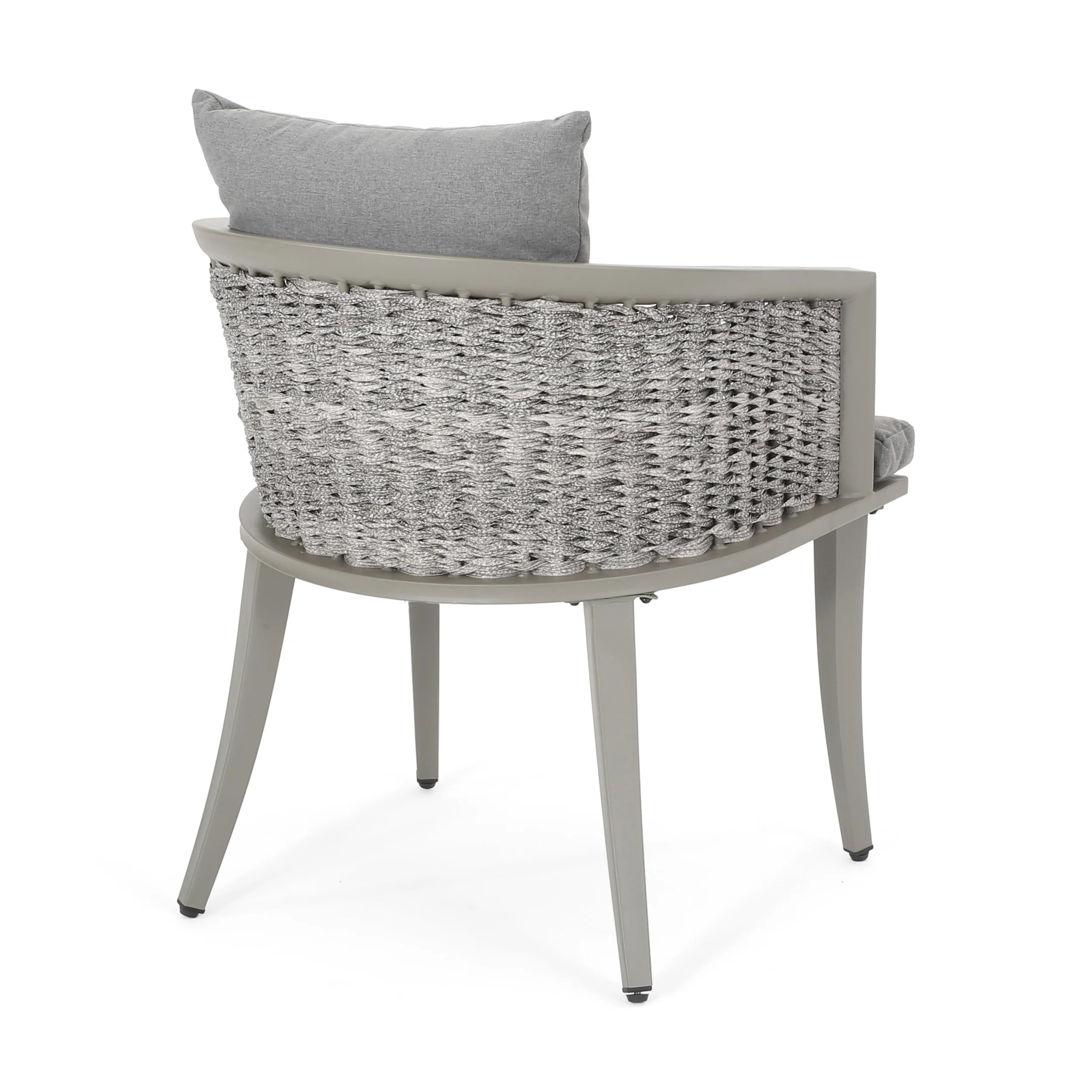 Kalyiah Outdoor Boho Wicker Club Chair with Cushions (Set of 2) - furnishings