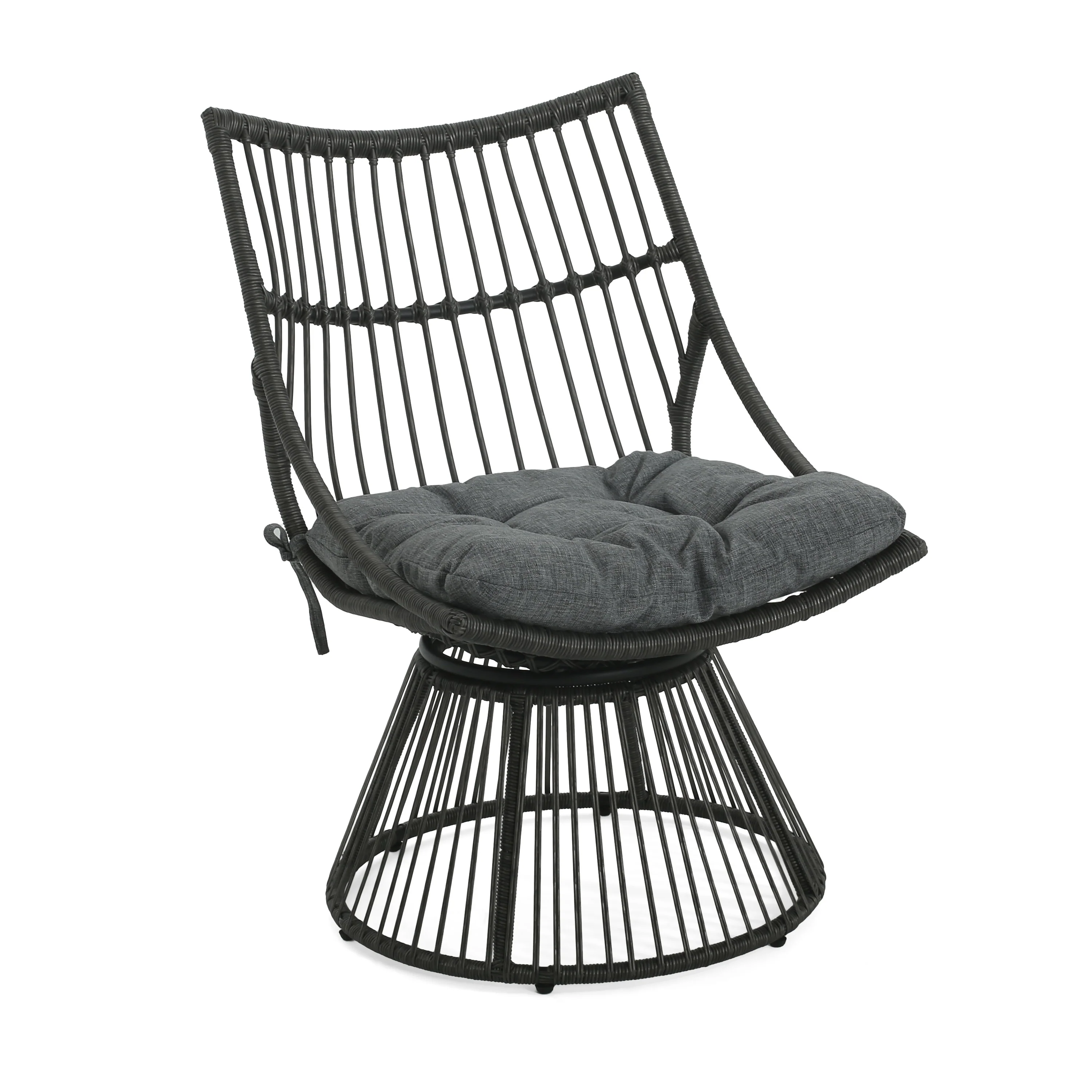 Apulia Wicker Outdoor Lounge Chair with Cushions - furnishings