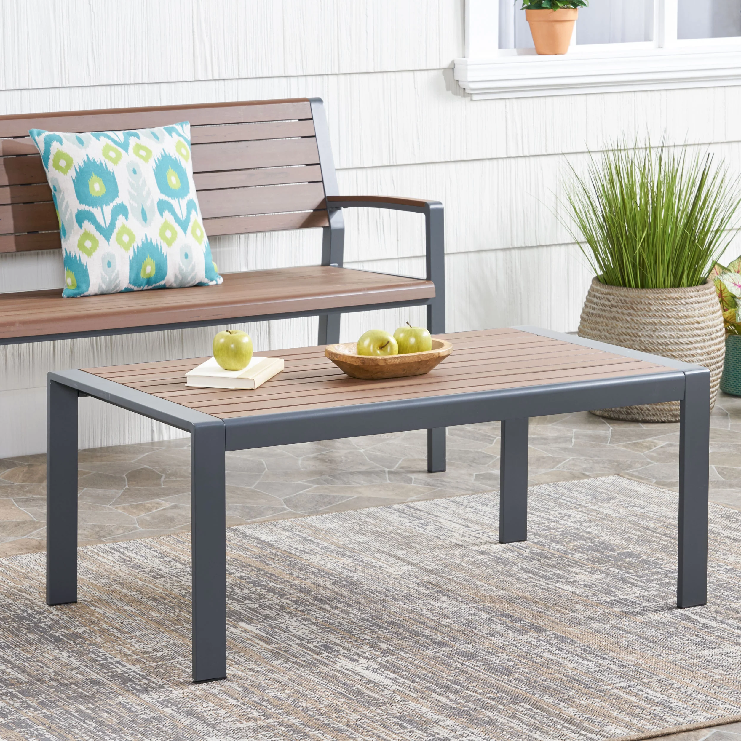 Trimble Outdoor Aluminum Coffee Table - furnishings