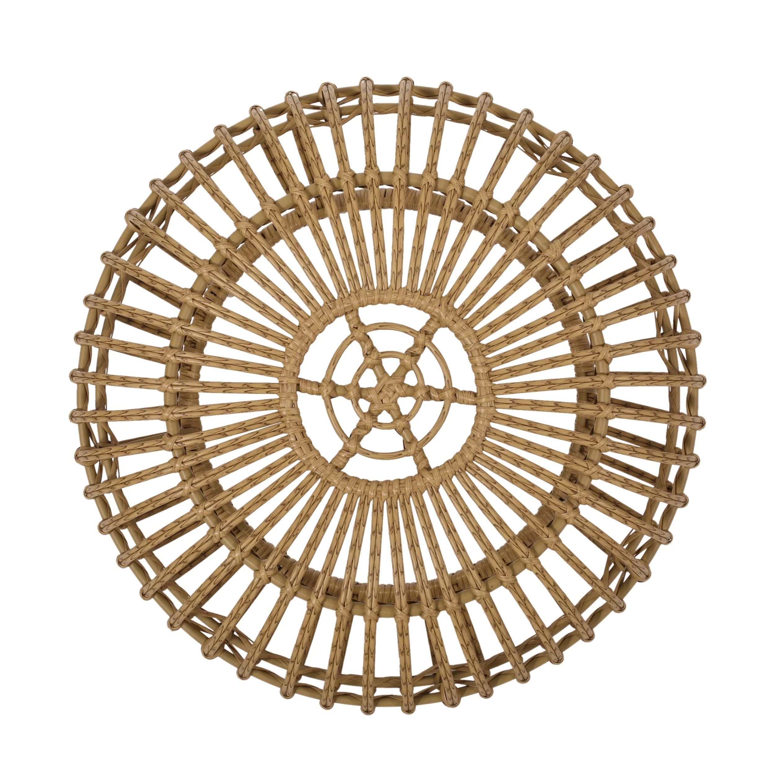 Whitetail Outdoor Boho Wicker Coffee Table - furnishings