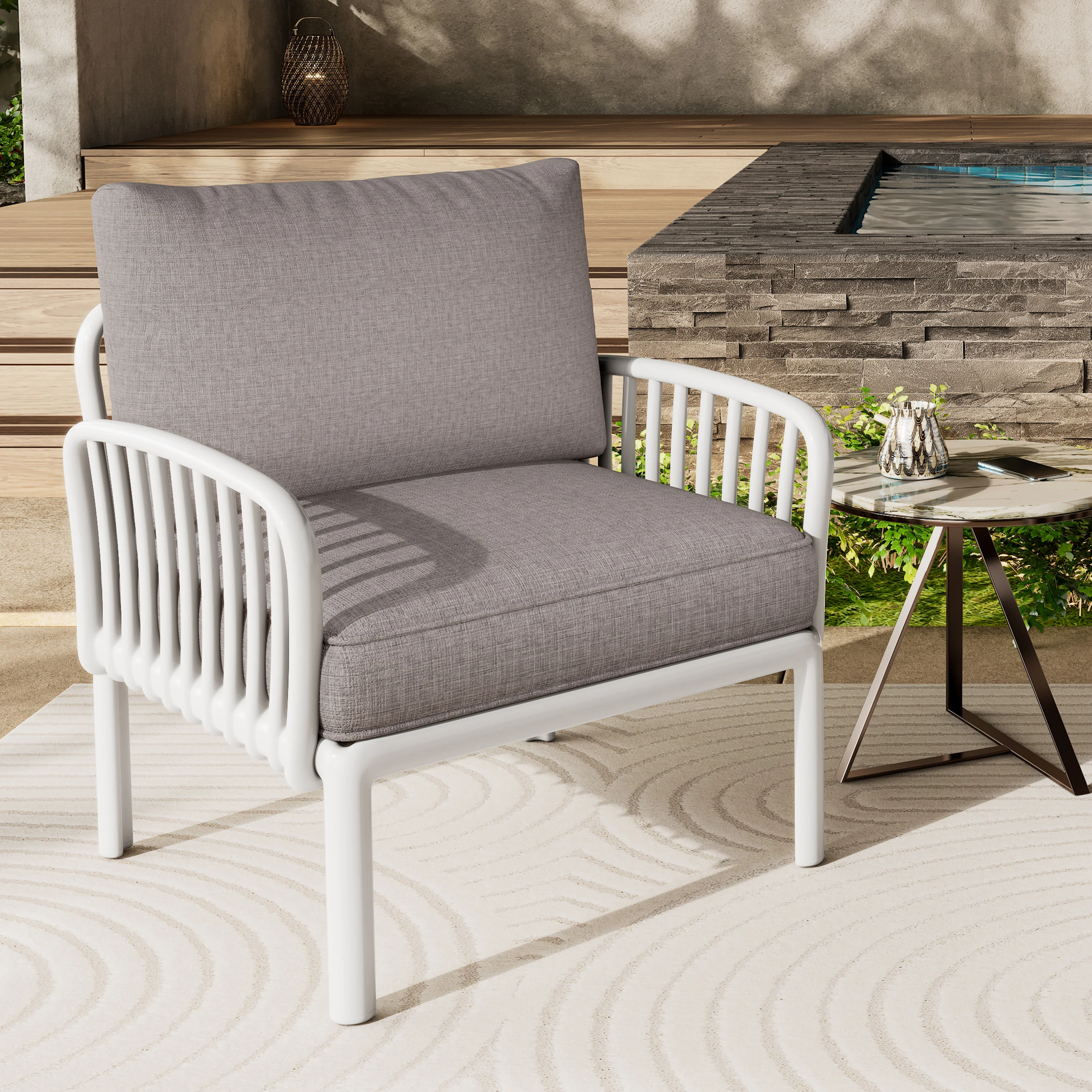 Peregri Outdoor Patio Upholstered Chair - furnishings