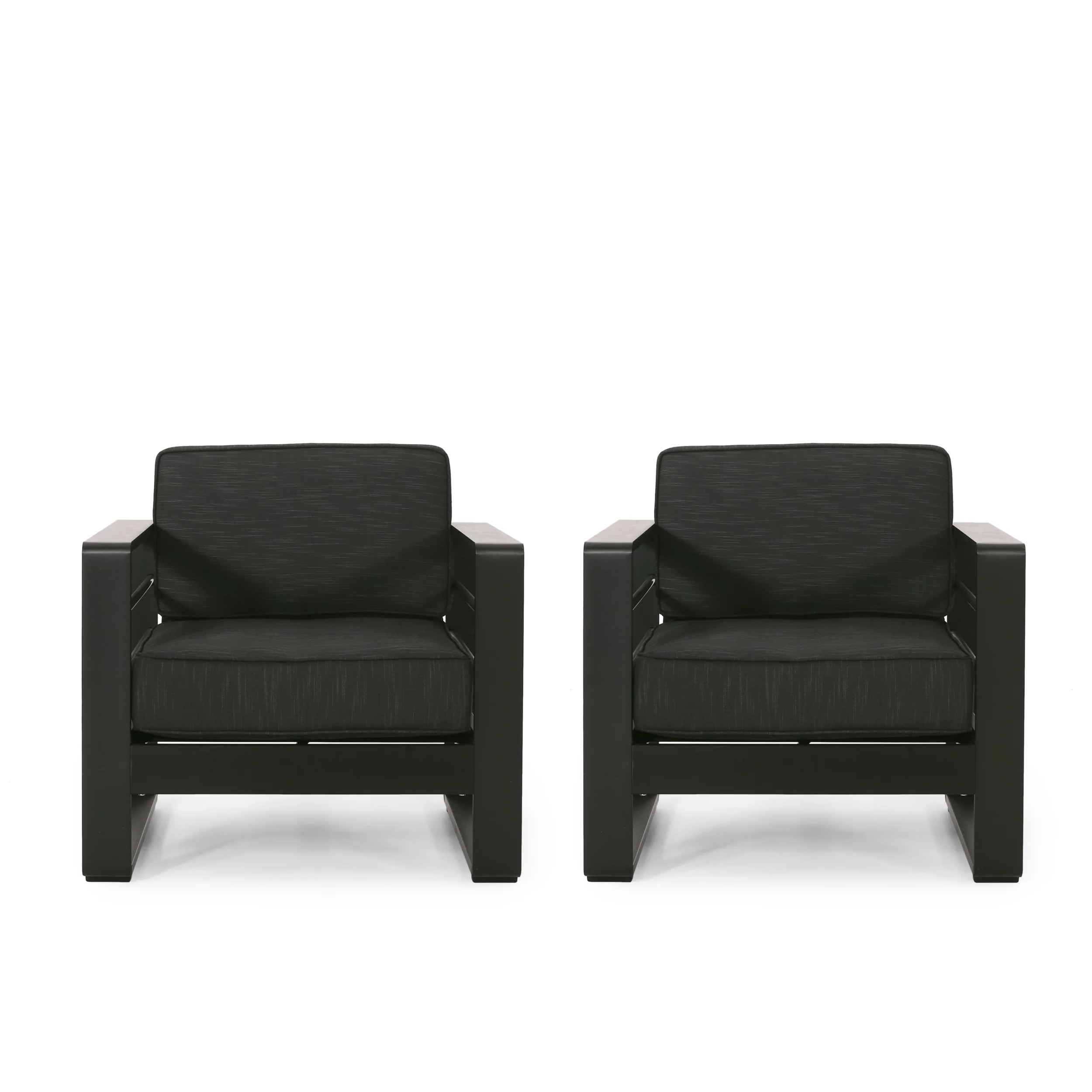 Gadd Outdoor Aluminum Club Chairs (Set of 2) - furnishings