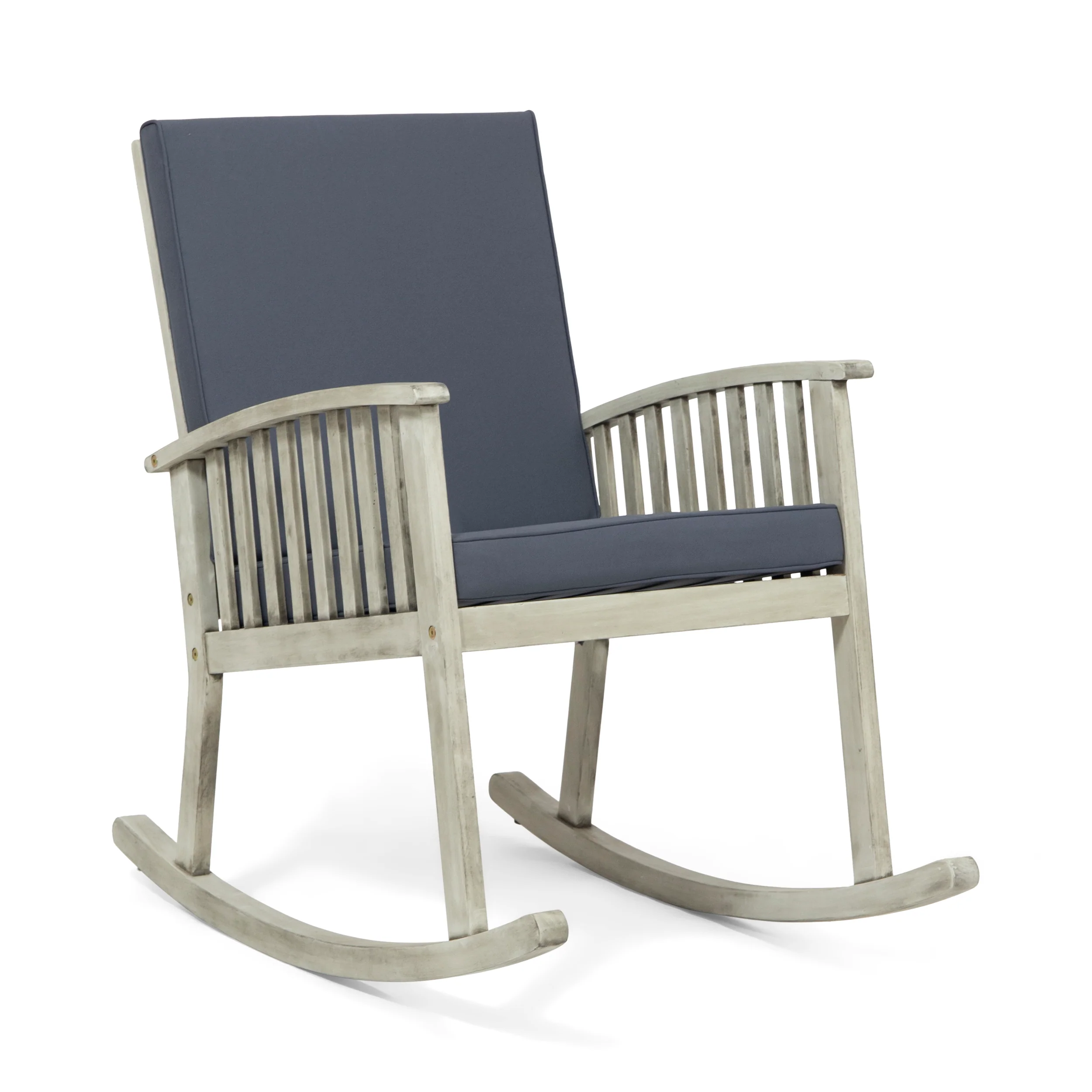 Audrey Outdoor Acacia Wood Rocking Chair - furnishings