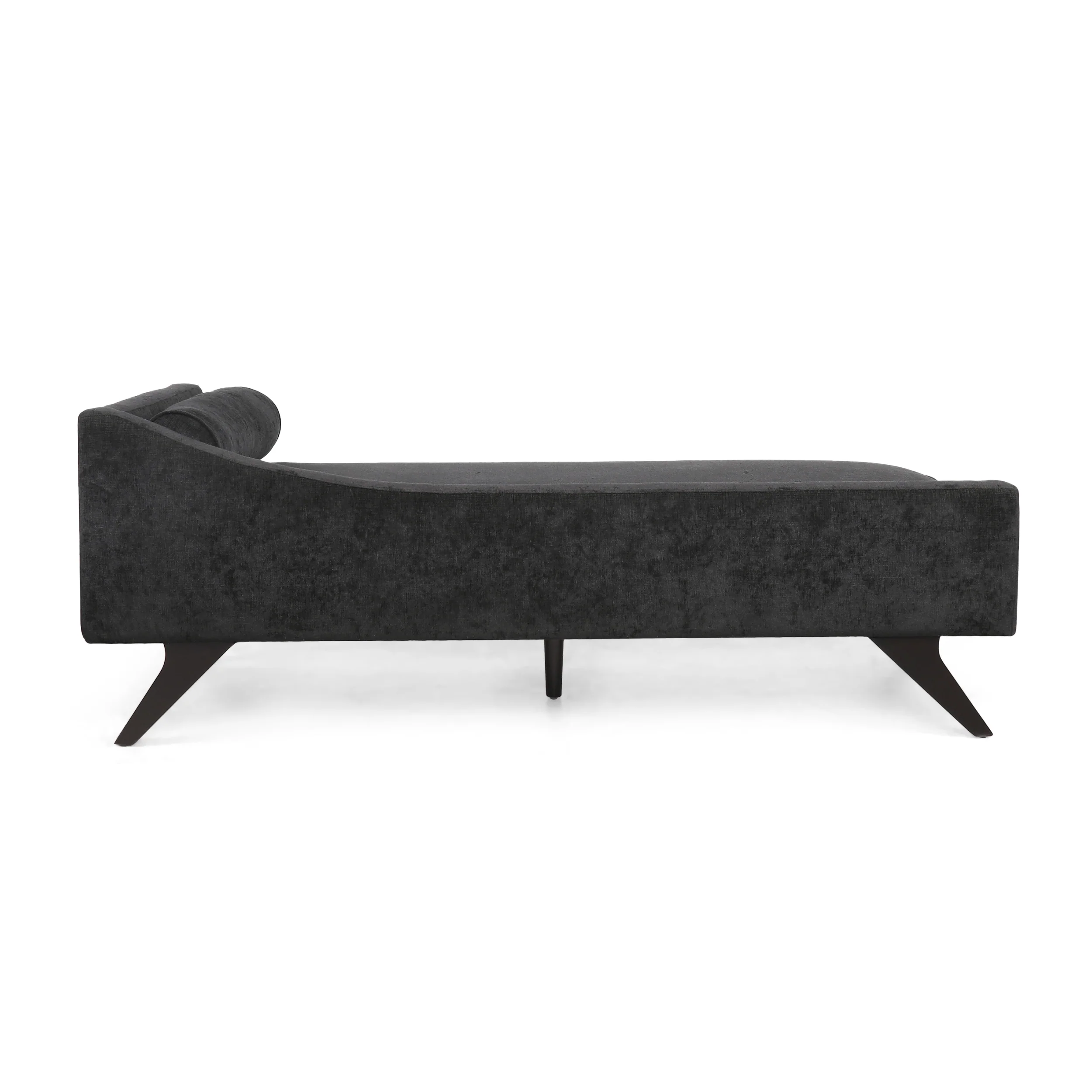 Alphonso Mid-Century Modern Fabric Chaise Lounge - furnishings