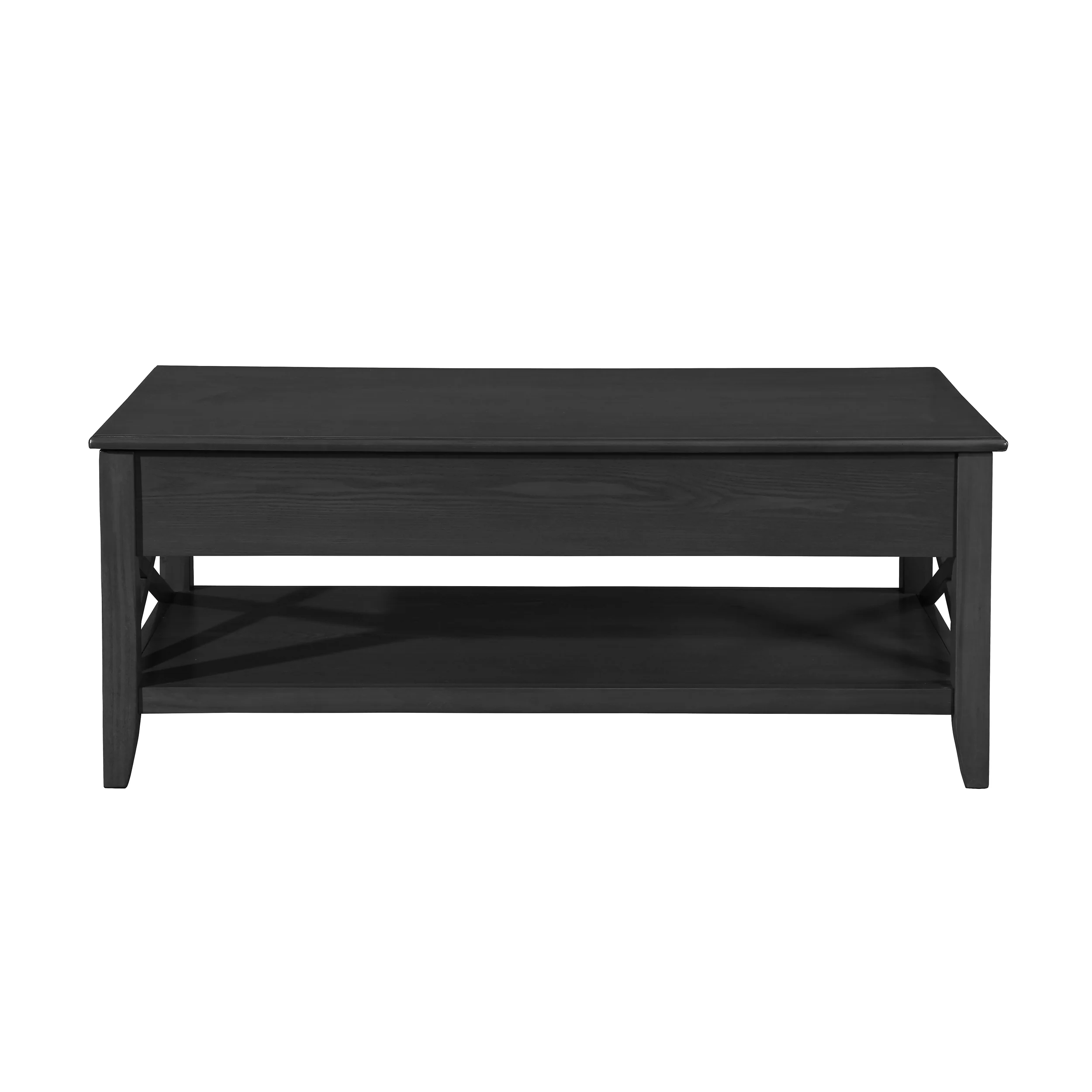 Laurel Luke Farmhouse Faux Wood Lift Top Coffee Table - furnishings
