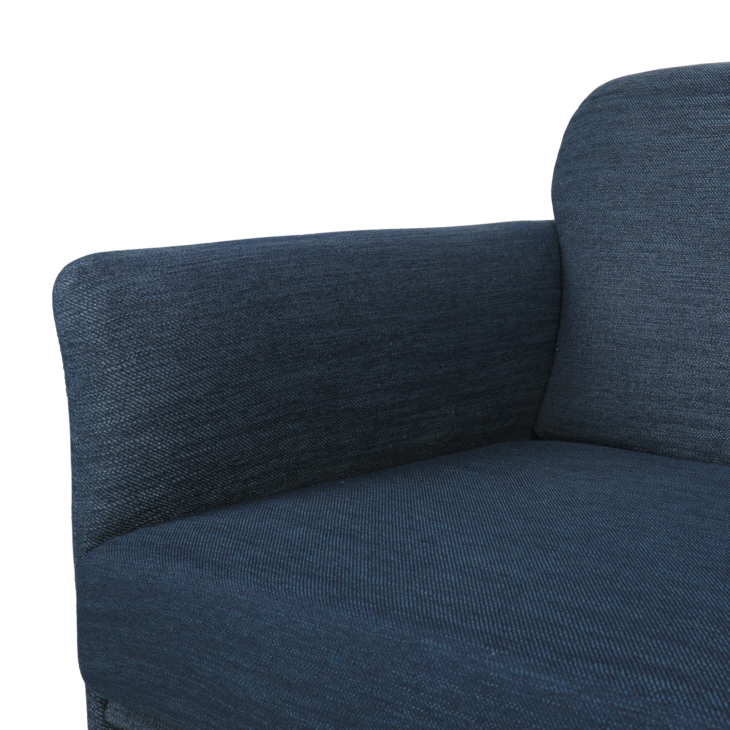 Mokena Contemporary Fabric Upholstered 3 Seater Sofa - furnishings
