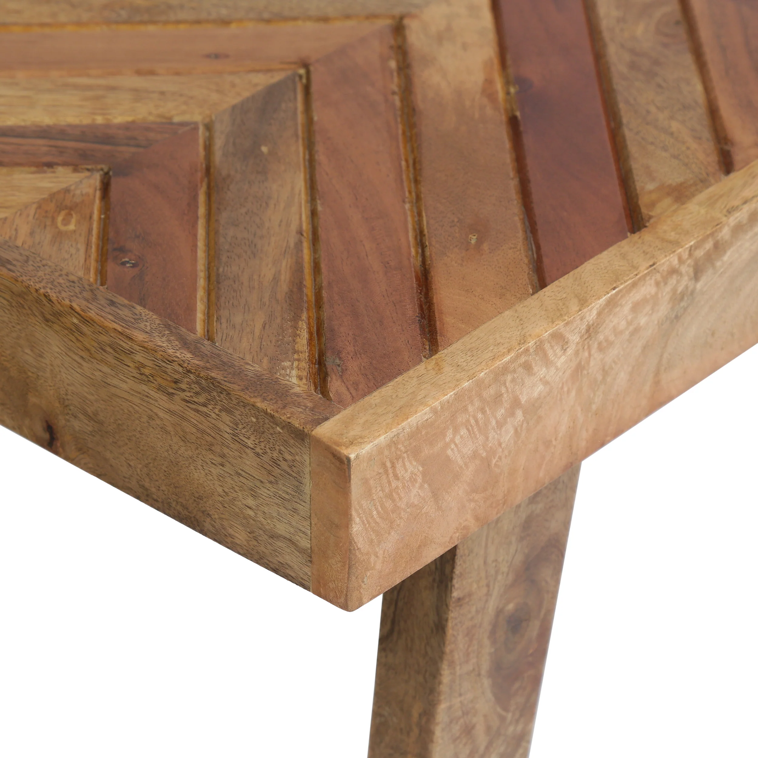 Hawley Handcrafted Boho Mango Wood Bench - furnishings