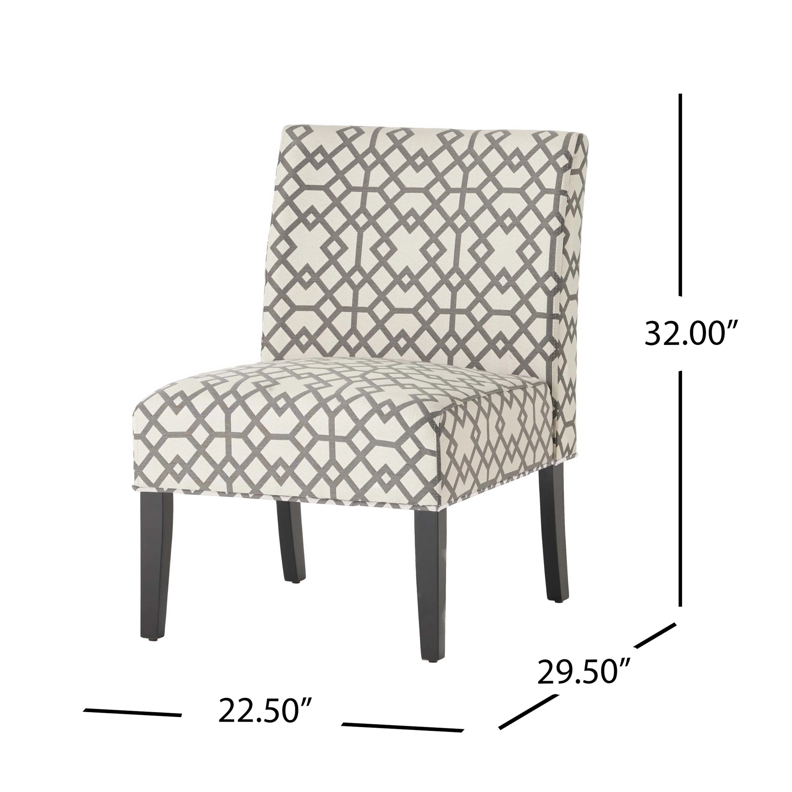 Kendal Contemporary Fabric Slipper Accent Chair - furnishings