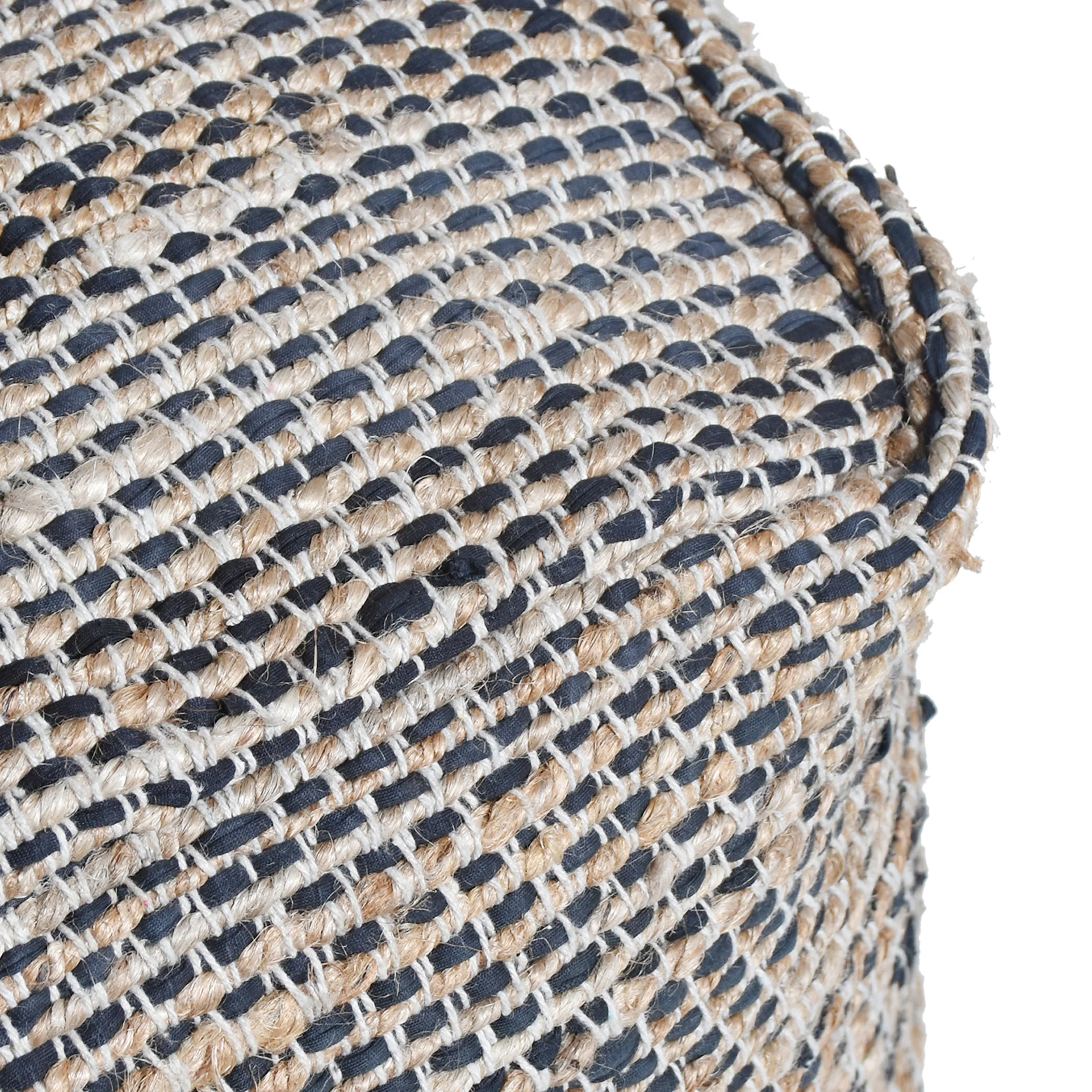Maja Boho Handcrafted Fabric Pouf - furnishings