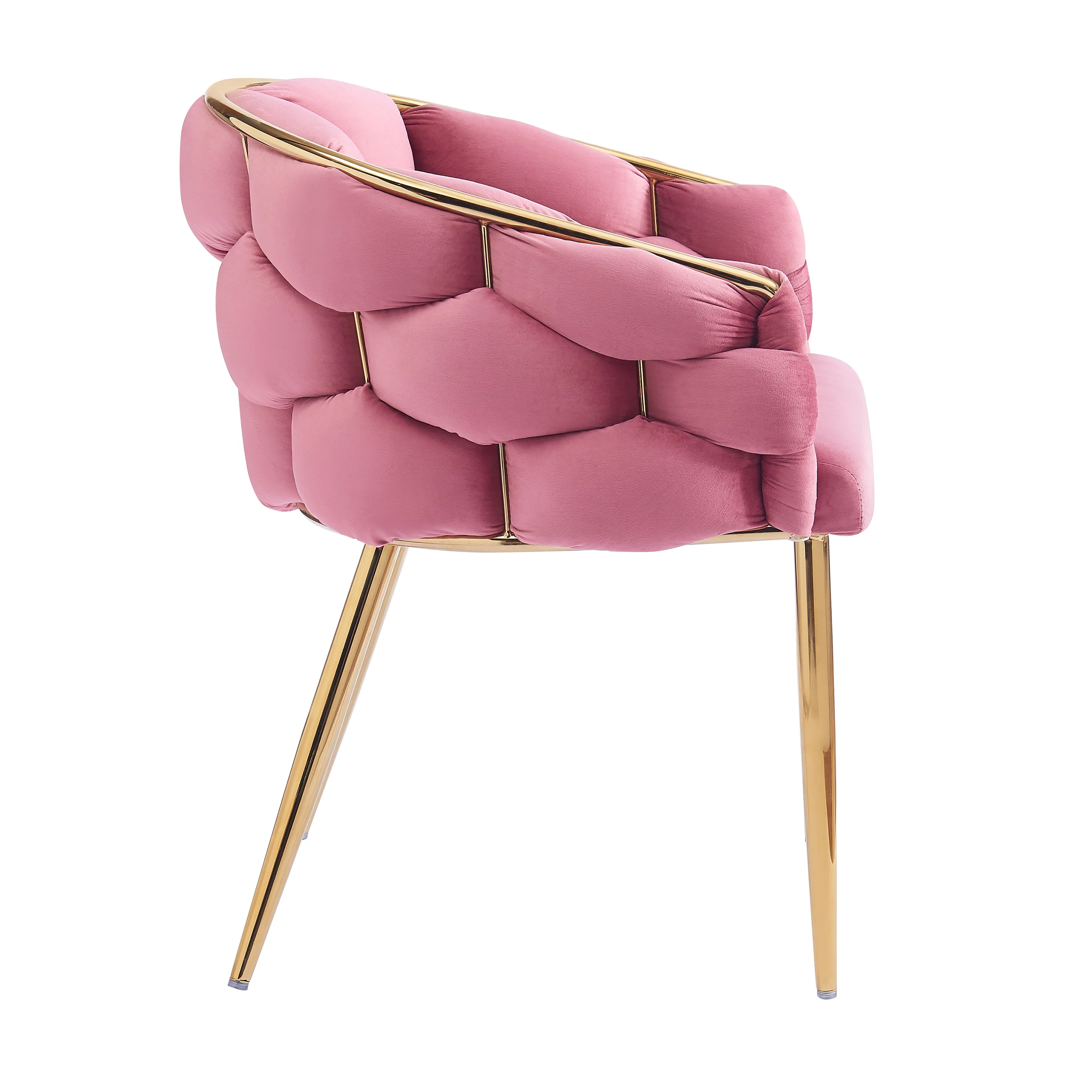 Cotorro Velvet Barrel Design Accent Chairs - furnishings